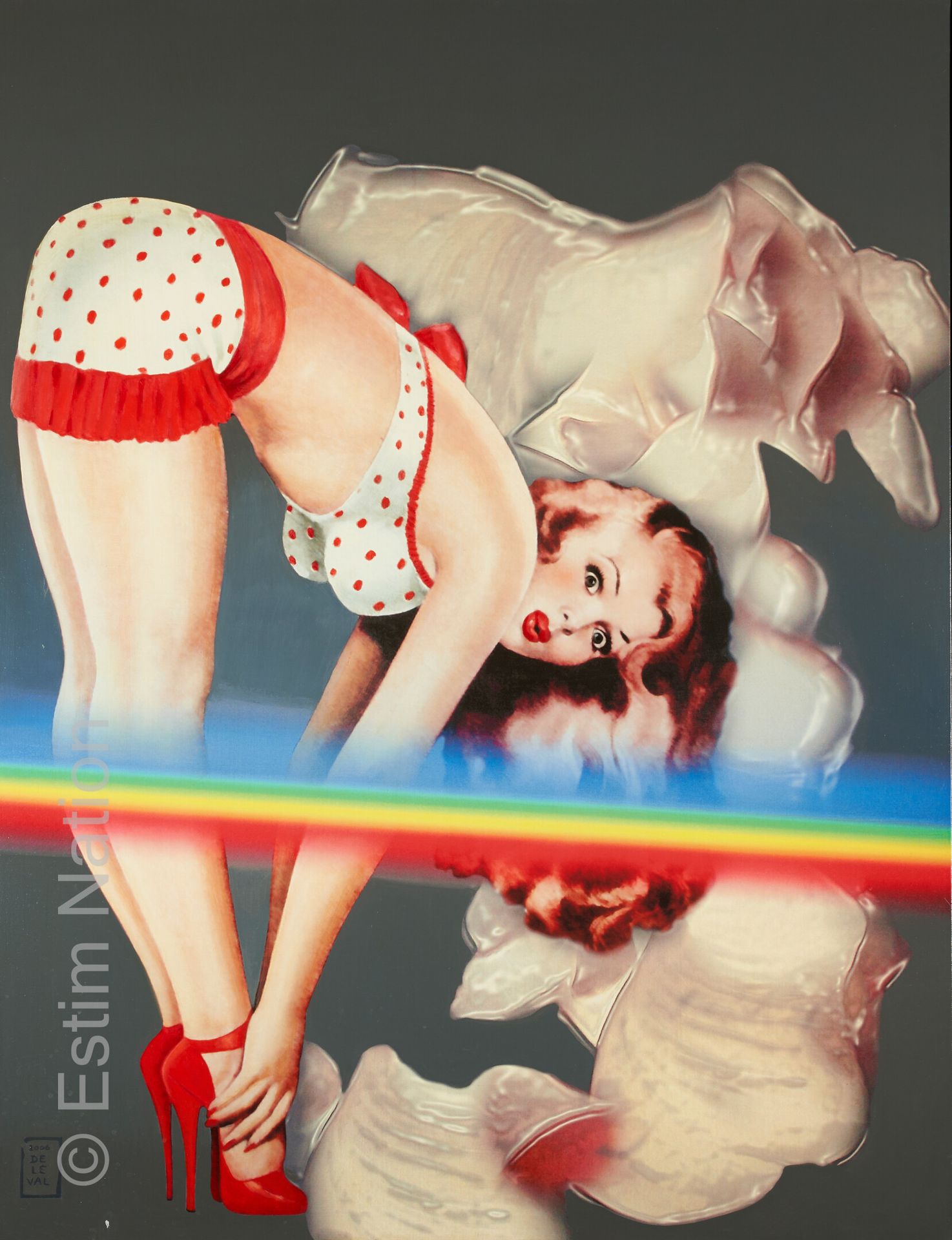 DELEVAL - ART CONTEMPORAIN Jean-Jacques DELEVAL (1945)



Pin up en bikini à poi&hellip;