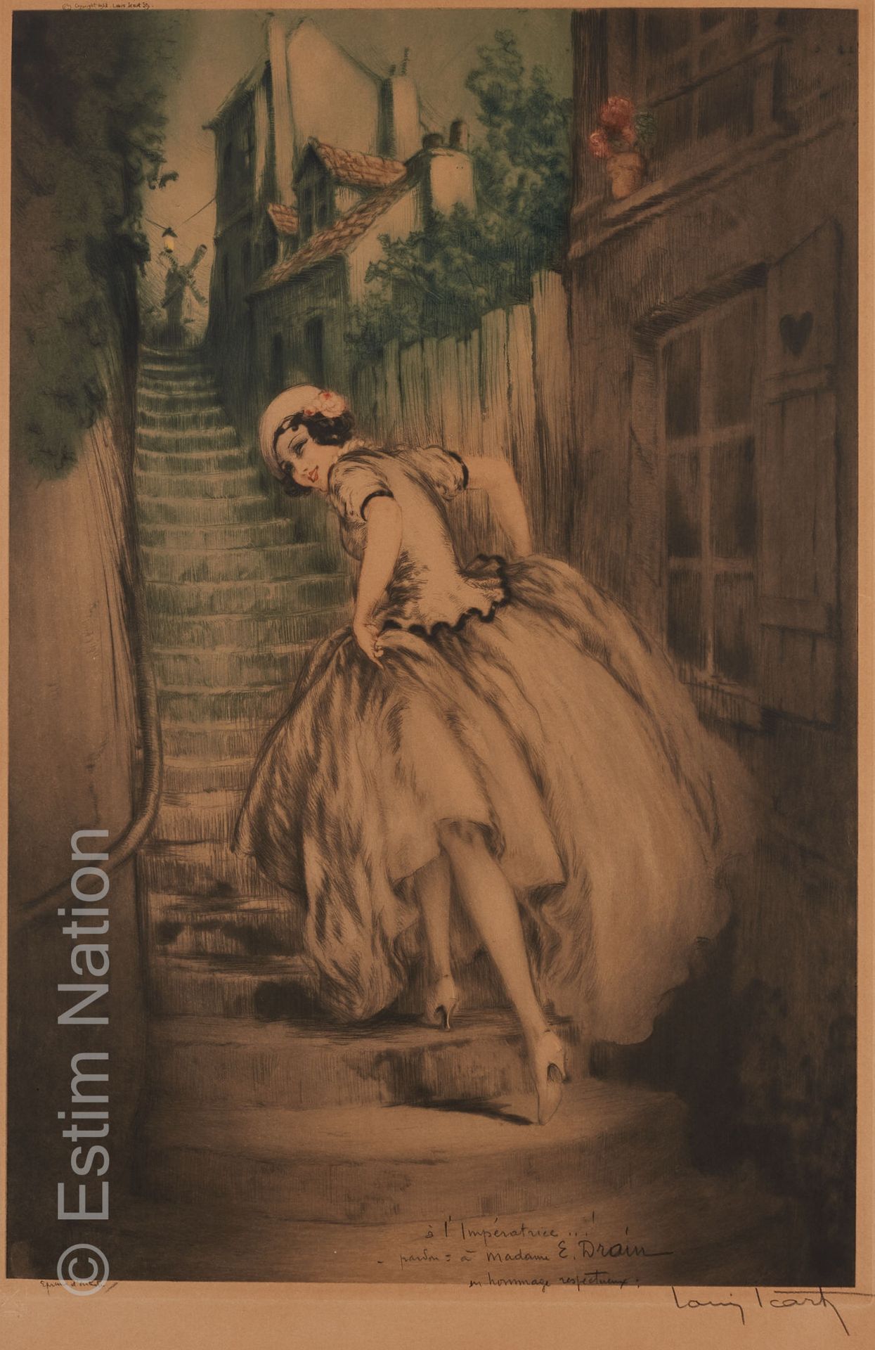 ESTAMPES DEBUT XXE SIECLE Louis ICART (1888-1950)



Elégante à Montmartre



Li&hellip;