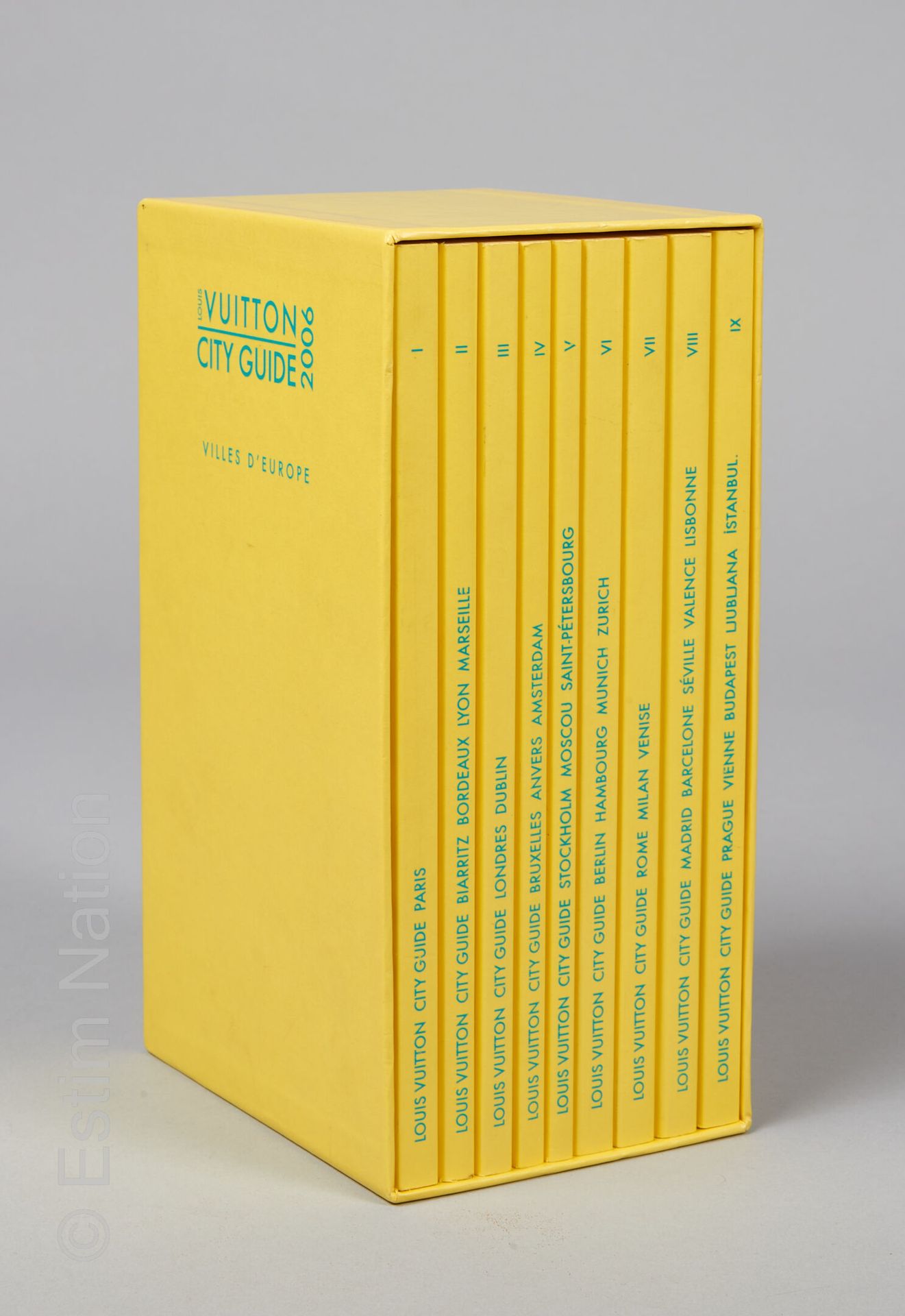 LOUIS VUITTON (2006) CITY GUIDE de las ciudades de Europa con nueve cuadernos