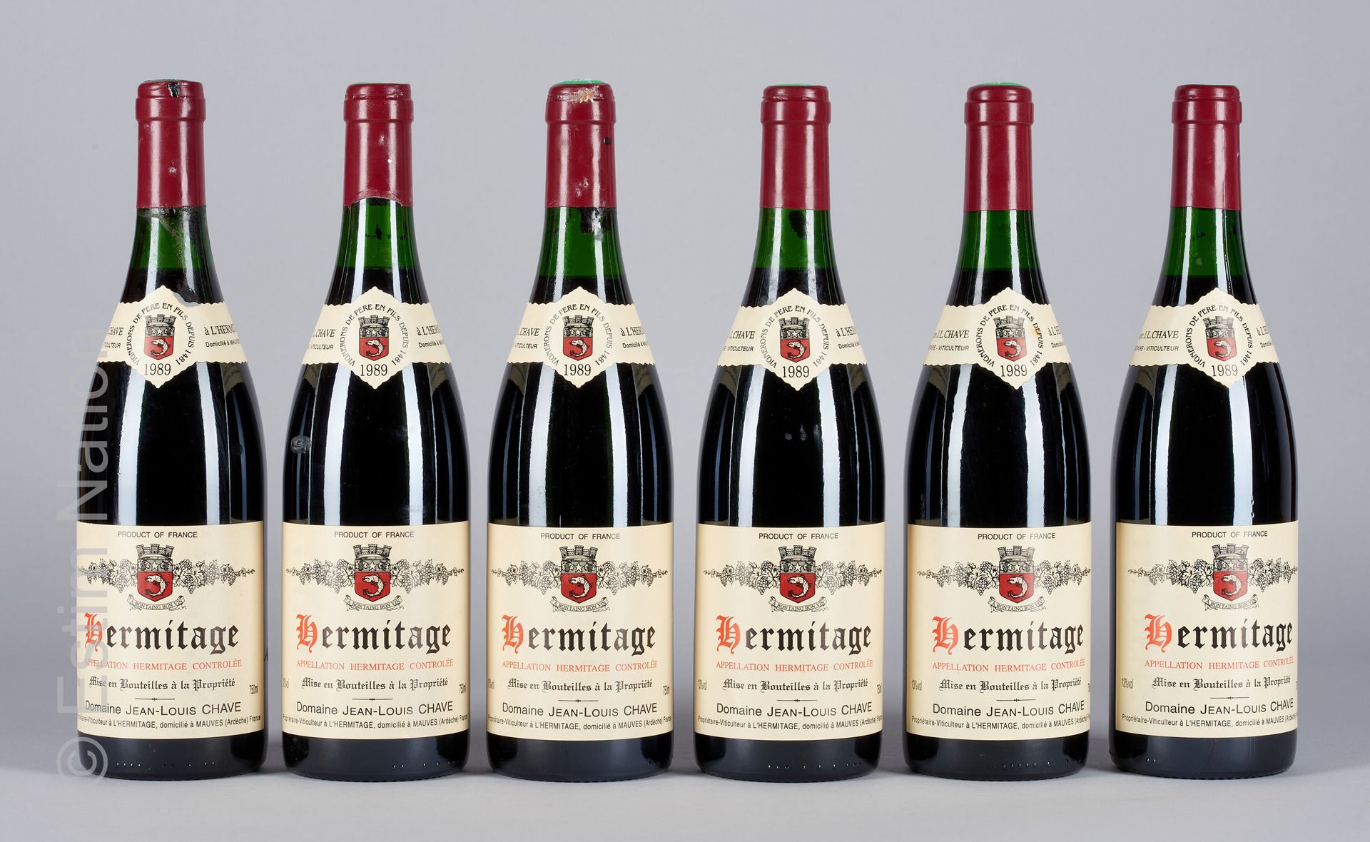 HERMITAGE ROUGE 6 bouteilles HERMITAGE 1989 Jean-Louis Chave

(N. Entre 2,5 et 3&hellip;