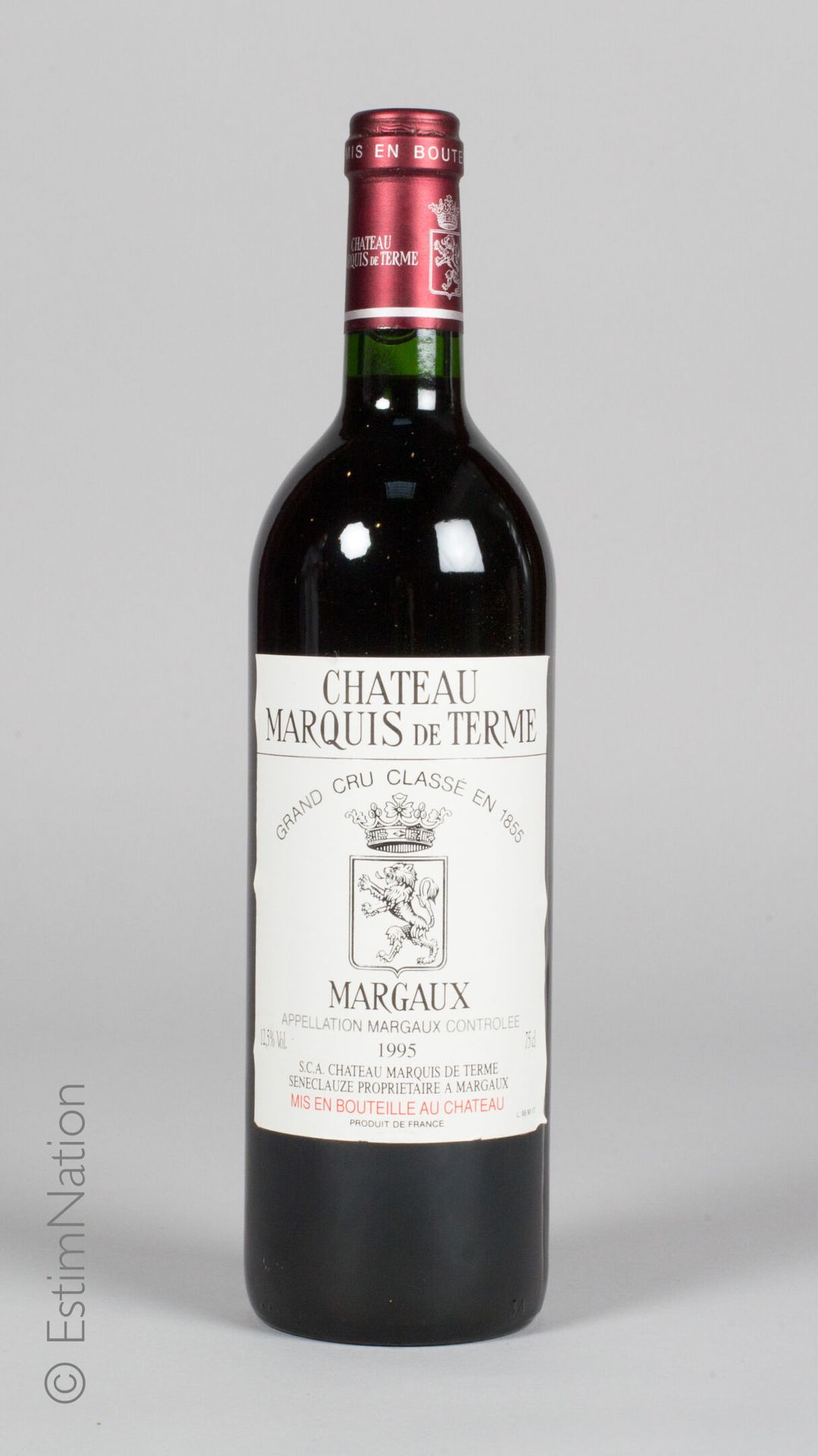 BORDEAUX 6 bouteilles Château Marquis de Terme 1995 4e GCC Margaux 

(n. Bon à t&hellip;