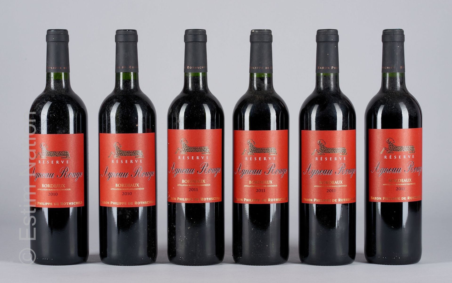 BORDEAUX 11 bouteilles : 9 Agneau rouge 2011 Bordeaux, 2 Agneau rouge 2010 Borde&hellip;