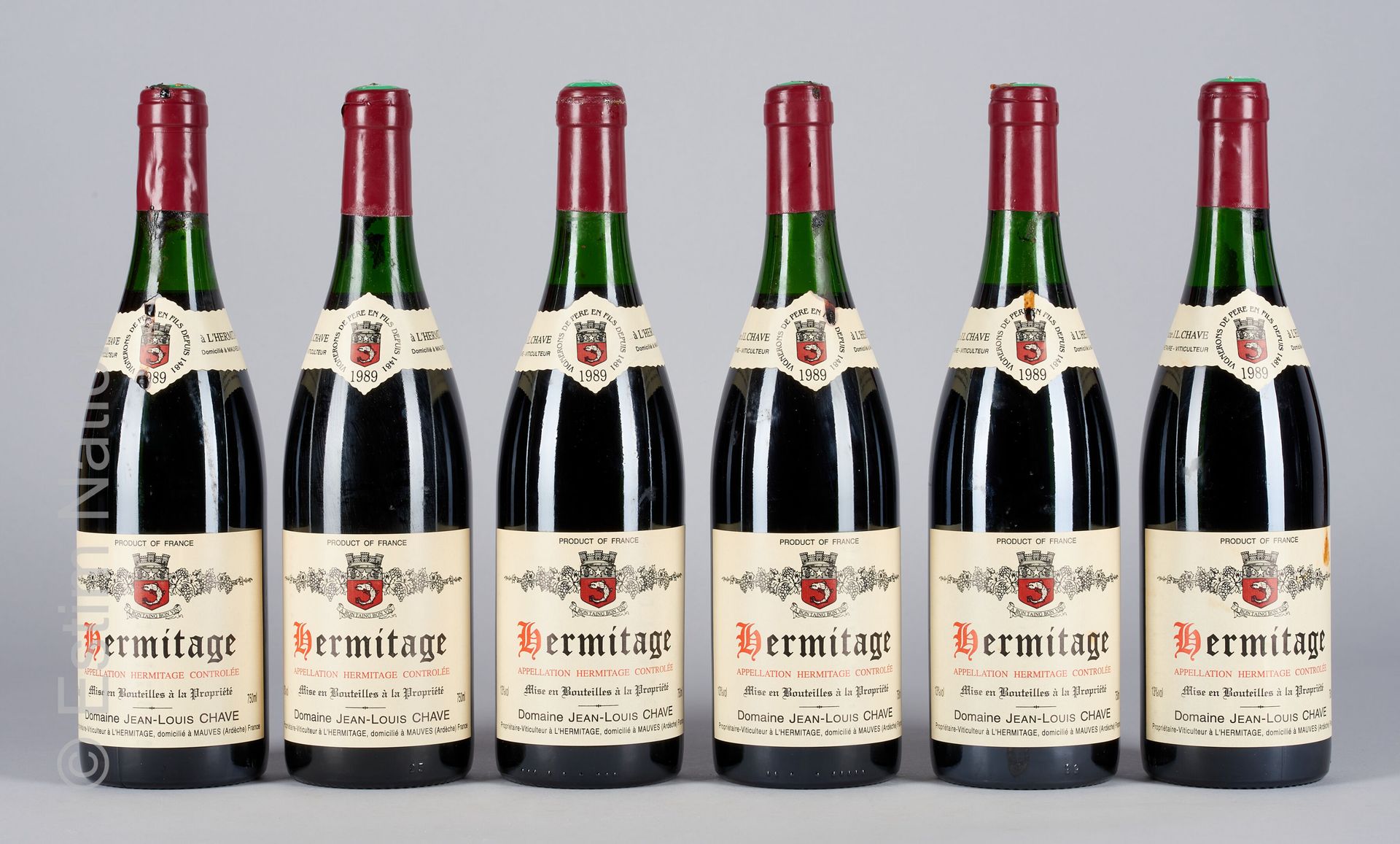 HERMITAGE ROUGE 6 bouteilles HERMITAGE 1989 Jean-Louis Chave

(N. Entre 3 et 3,5&hellip;
