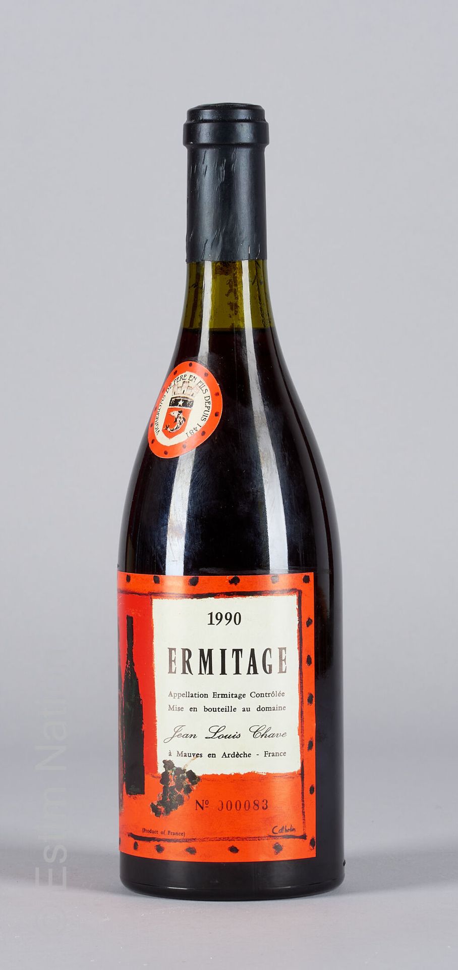CUVEE CATHELIN 1瓶ERMITAGE 1990 Cuvée Cathelin Jean-Louis Chave

(N. 在2,5和3厘米之间)