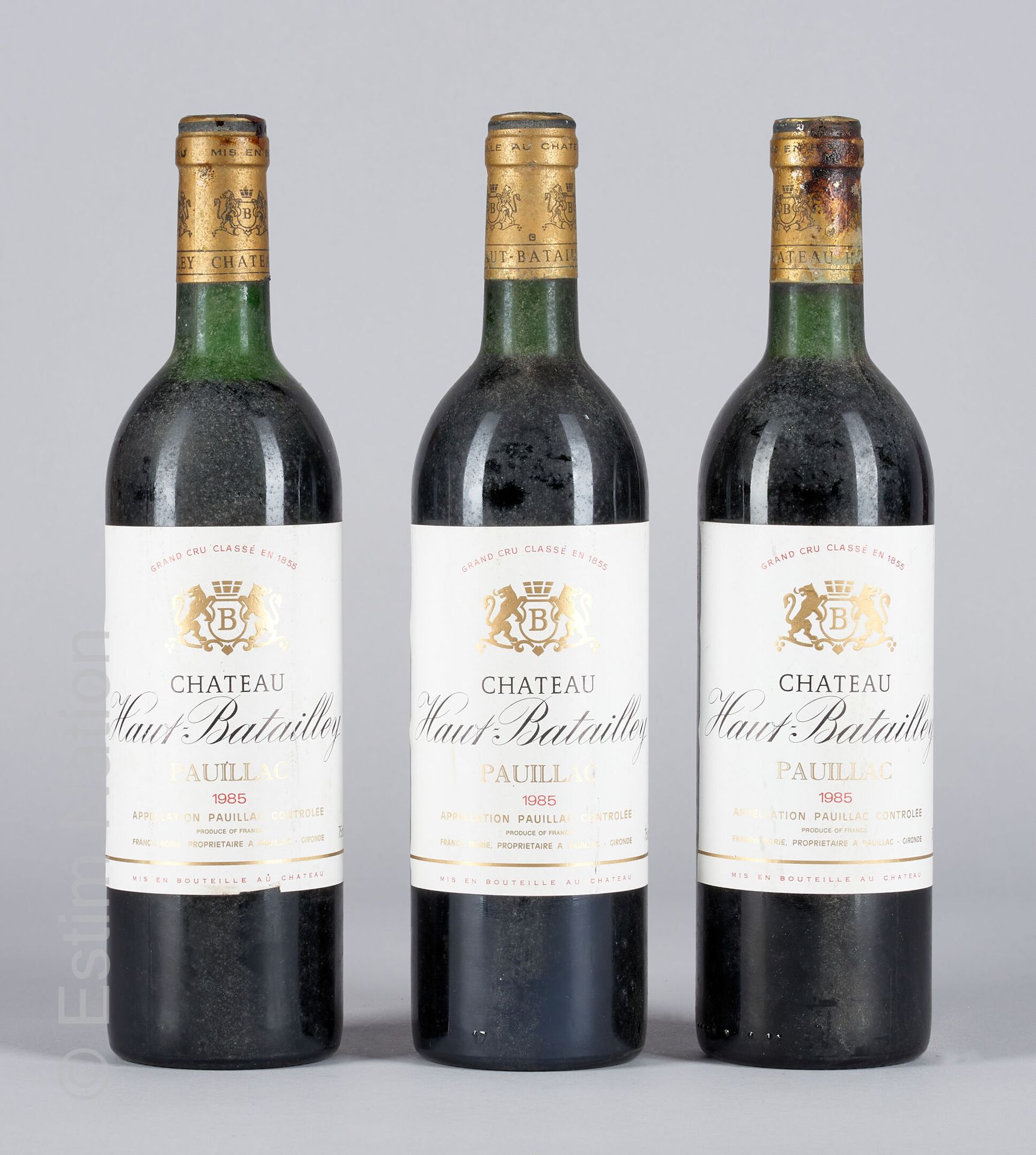 BORDEAUX 3 bottles Château Haut Battailley 1985 Pauillac

(N. 2 tlb, E. Lm)
