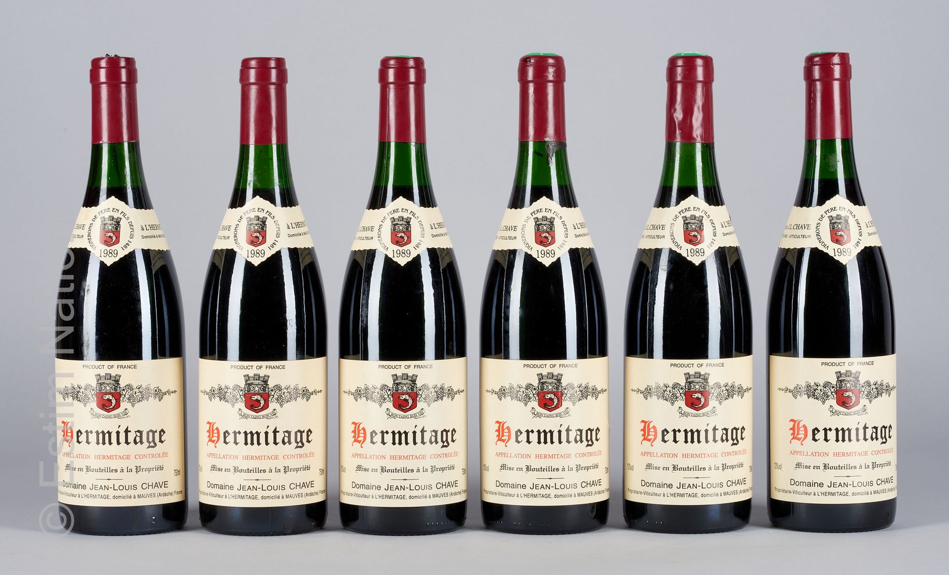 HERMITAGE ROUGE 6 bottles HERMITAGE 1989 Jean-Louis Chave

(N. Between 2,5 and 3&hellip;