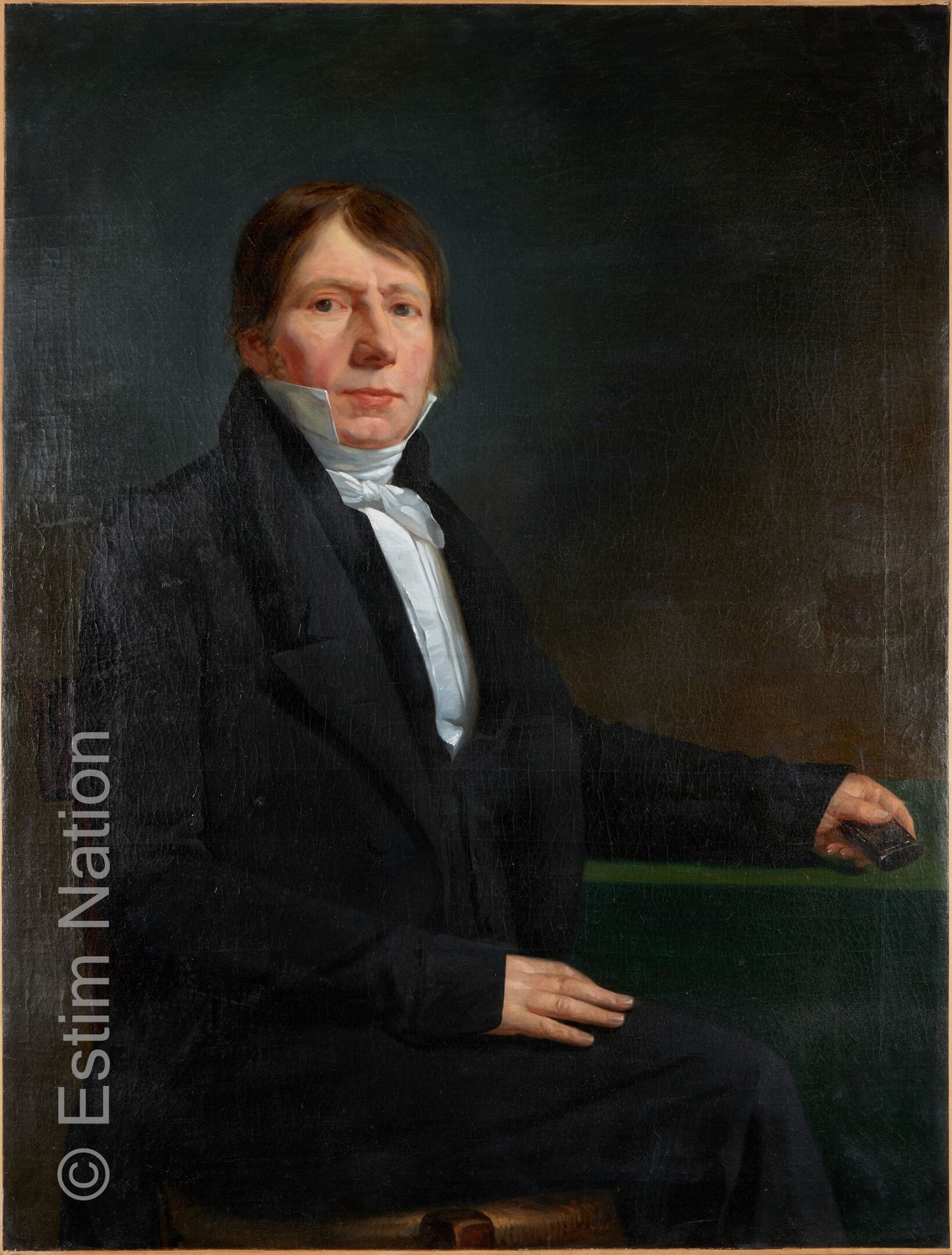TABLEAUX XIXE - PORTRAIT Ecole française du XIXe siècle

Portrait d'homme assis
&hellip;