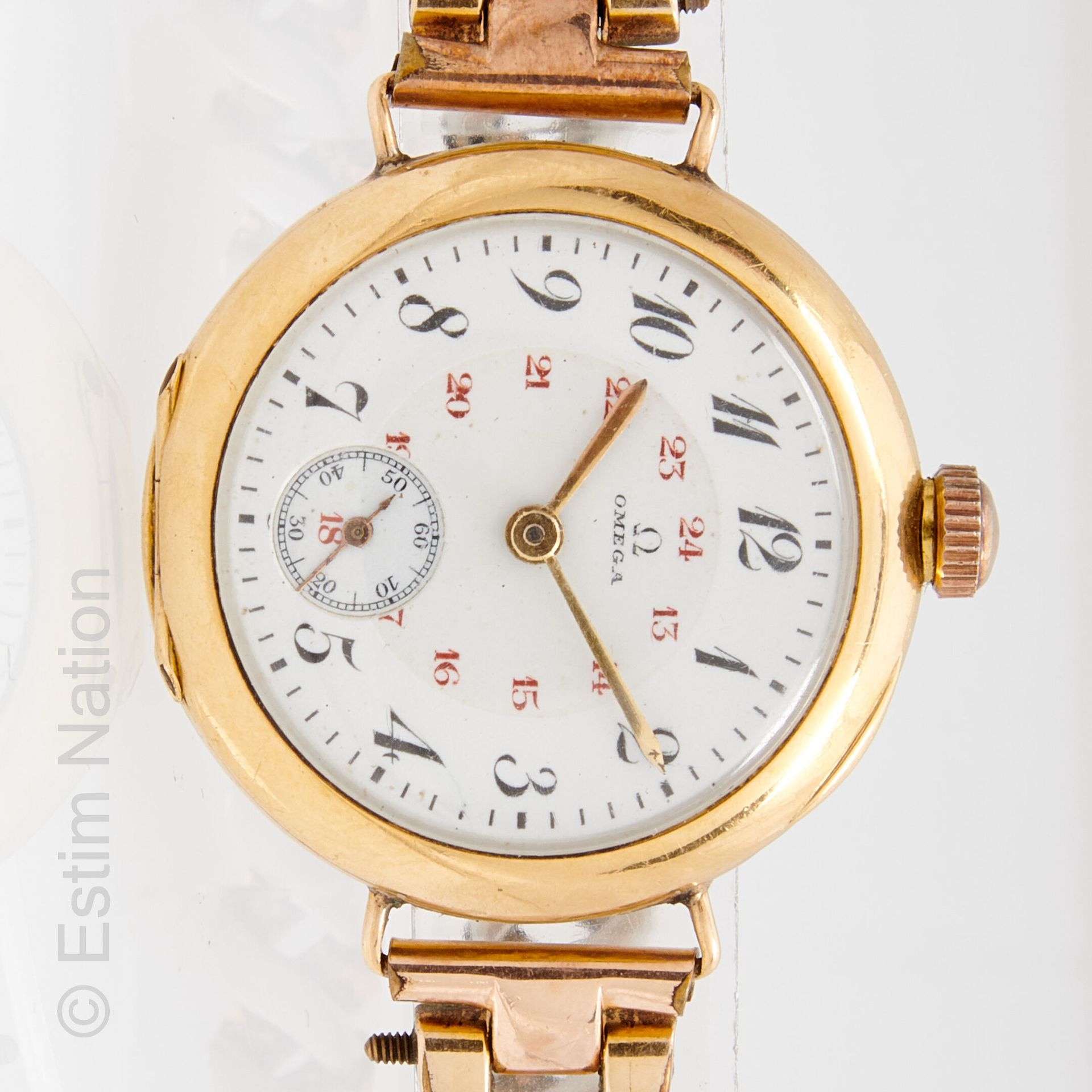 OMEGA - MONTRE DE GOUSSET OR JAUNE OMEGA - Pocket watch in 18K yellow gold (750 &hellip;