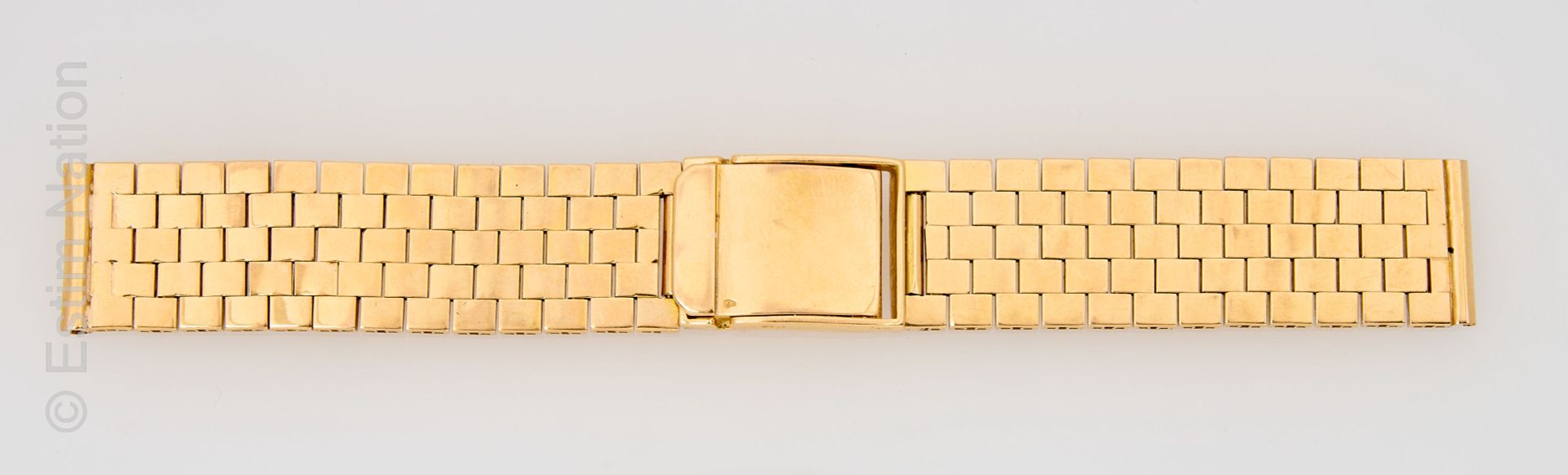 BRACELET OR Bracelet of watch in yellow gold 18K 750 thousandths with mesh briqu&hellip;