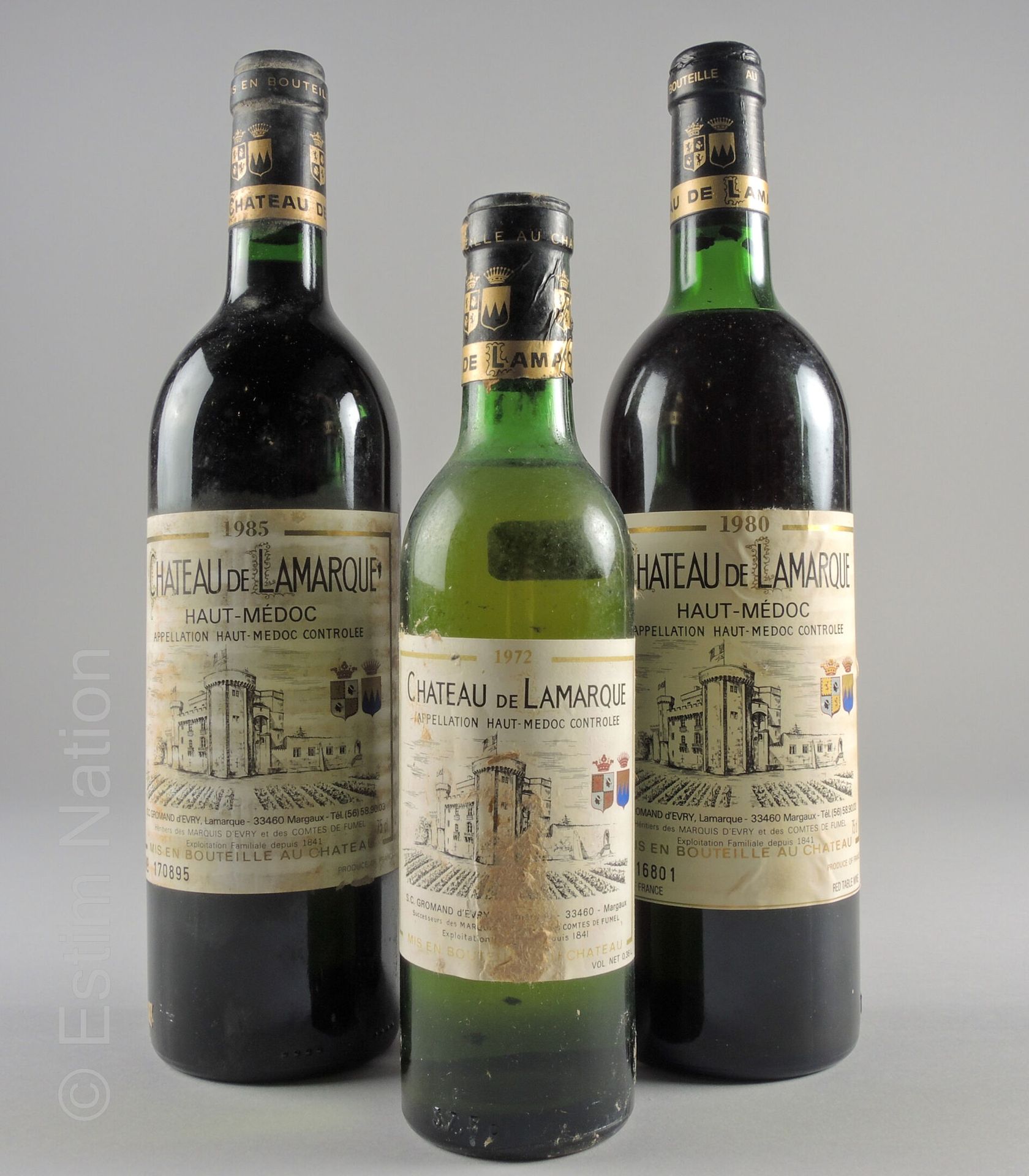 2 bouteilles de Château de Lamarque - Haut Médoc 1980 (n… | Drouot.com