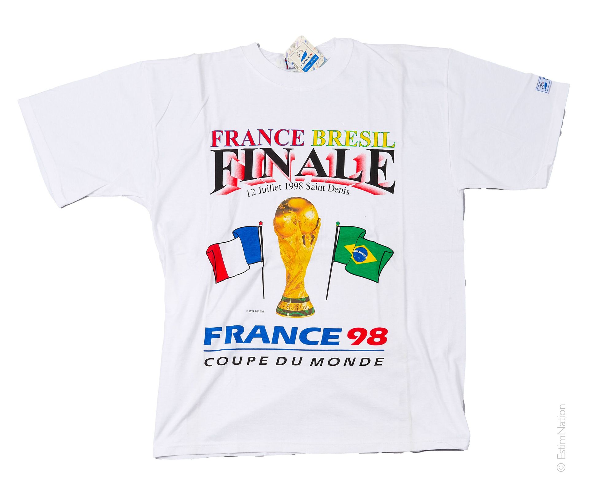 FIFA COUPE DU MONDE FRANCE 1998 FINALE TEE SHIRT officiel de la finale de la cou&hellip;