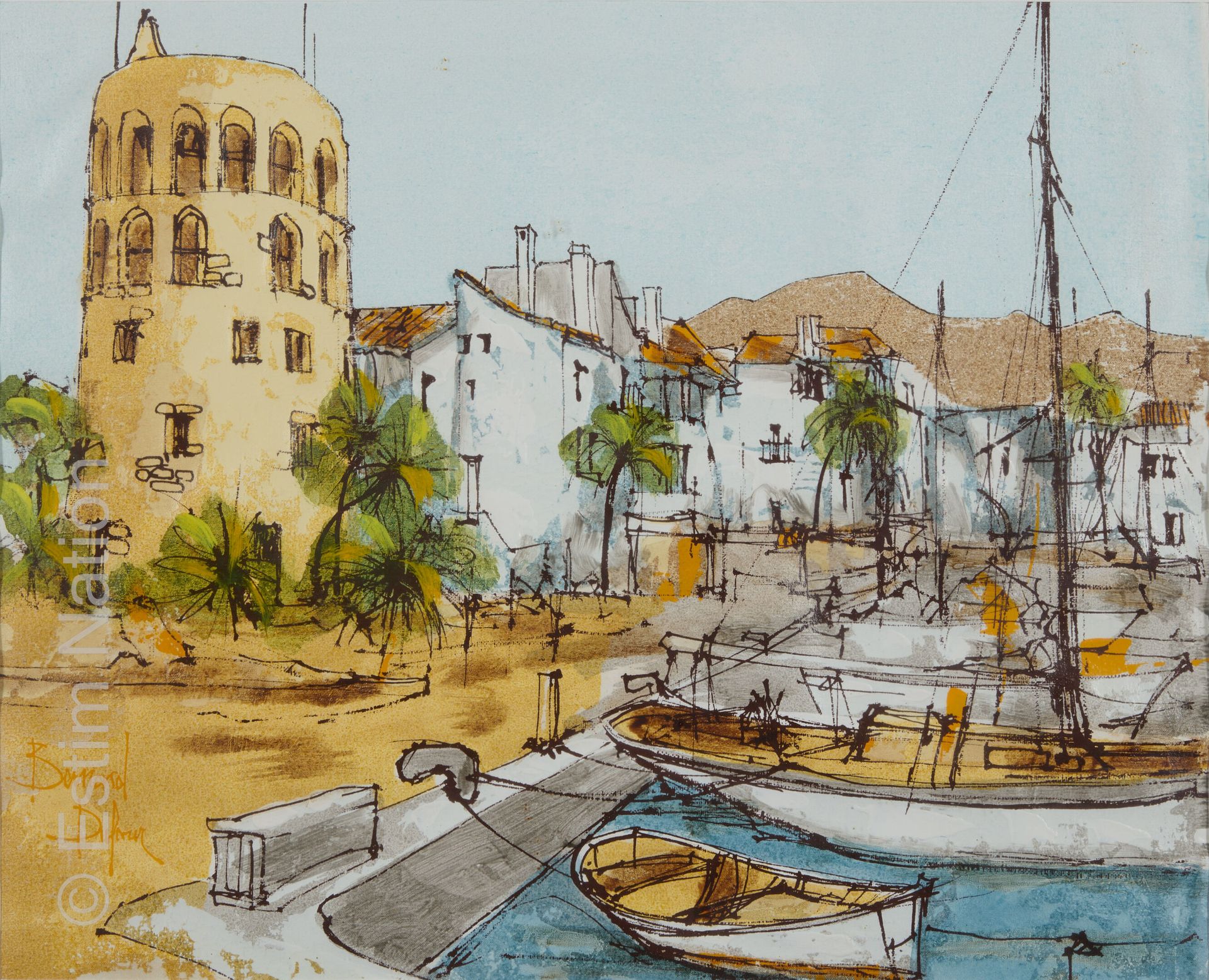 ART DU XXE SIECLE - DUFOUR Dopo Bernard DUFOUR (1922-2016)

Porto nel Mediterran&hellip;