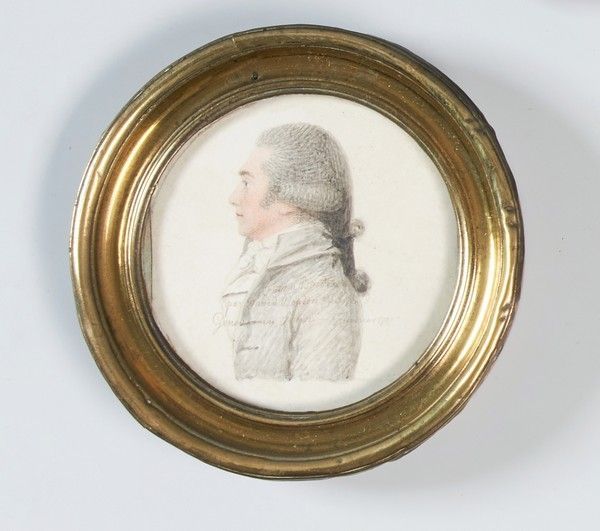 Null 大卫-布顿(1748-1816)

纸板正反面的圆形小画，用铅笔和水彩画，表现的是Jean-Louis de ROLL-MONTPELLIER (17&hellip;