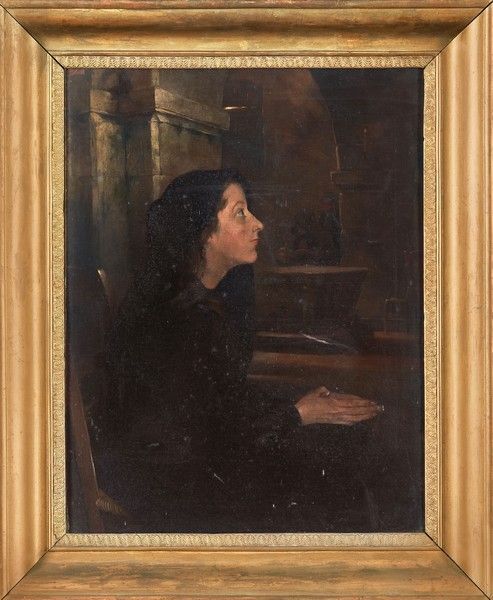 Null Albert DECAMPS (1862-1908)

Femme en prière près du baptistère

Huile sur t&hellip;