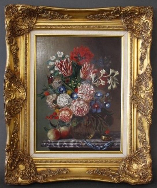 Null Vilmos PAKSI (1967)

Bouquet of flowers, peaches and pocket watch

Oil on p&hellip;
