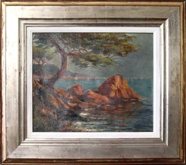 Null Jules CHEVRET (20° secolo)

Roccia e pino in riva al mare

Olio su tela fir&hellip;