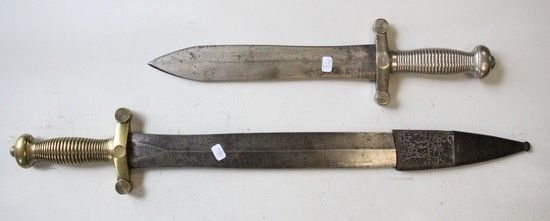 Null TWO GLAIVES, model 1831
: one of Talabot manufacture, with remainder of sca&hellip;