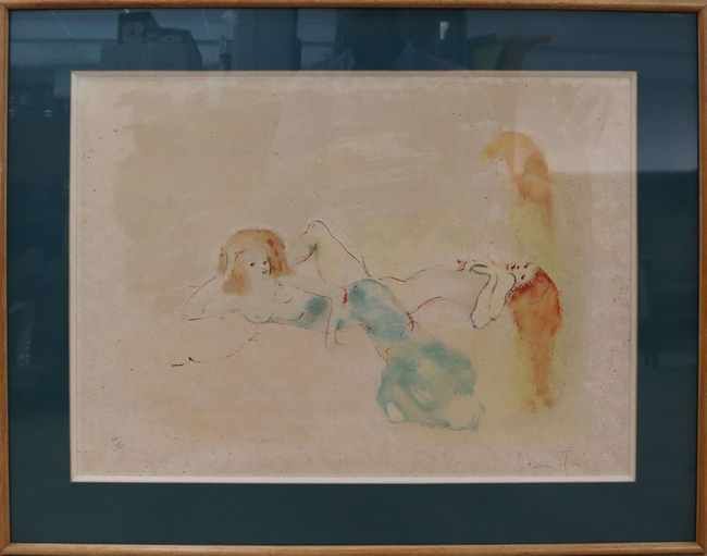 Null 莱昂诺-菲尼 (1907-1996)

躺着的裸体女人

日本纸上的彩色石版画，右下角有副署，编号41/150，有Pierre de Tartas干印&hellip;