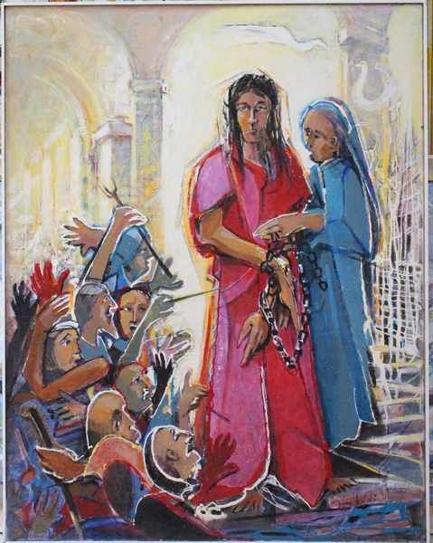 Null 皮埃尔-拉巴迪，被称为巴尔迪（1919-2022）。
耶稣被人们谴责
布面油画，编号621，右下方有签名，背面有标题和日期1992。
146 x 11&hellip;