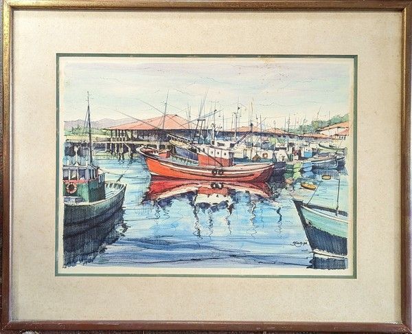 Null ALMA (20° secolo)
Il porto di Saint-Jean-de-Luz
Litografia a colori firmata&hellip;