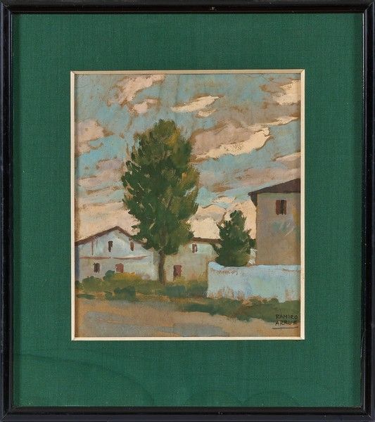 Null Ramiro ARRUE (1892-1971)
L'arbre du village
Aquarelle et gouache signée en &hellip;
