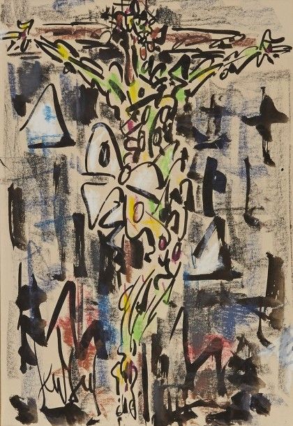 GEN PAUL GEN PAUL (1895-1975)

Christ en croix

Encre et crayons gras sur papier&hellip;
