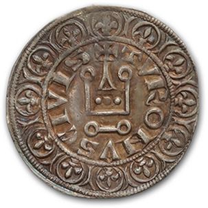 Null PHILIPPE IV (1285-1314)
Gros tournois à l'Orond.
D. 213. Très bel exemplair&hellip;