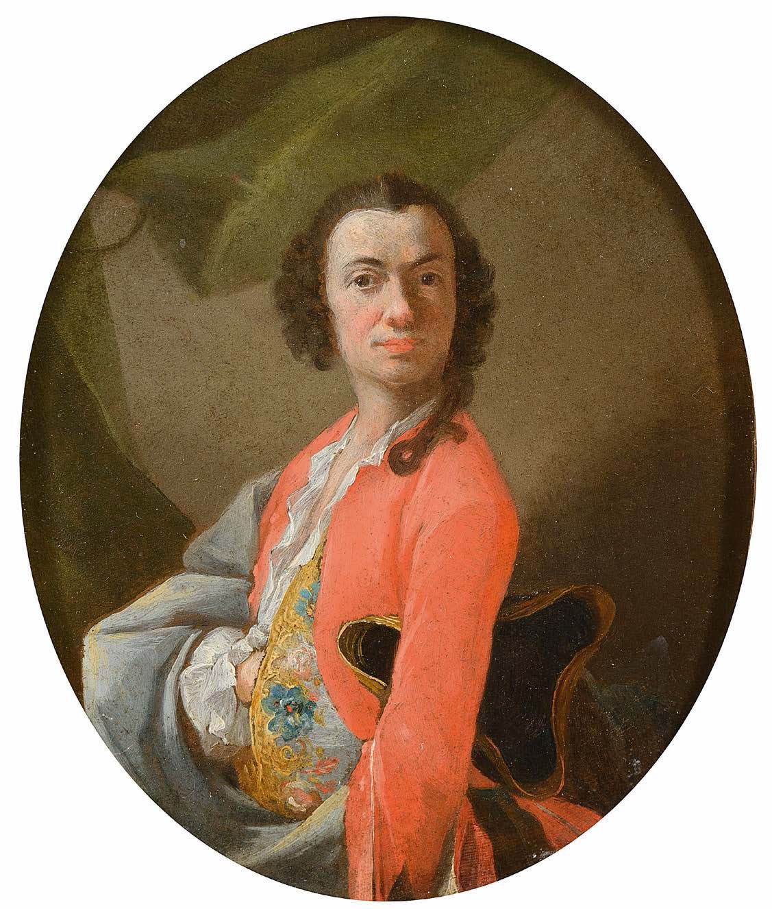 Filippo FALCIATORE (Naples 1718 - 1768) 自画像
椭圆形铜板 17.5 x 14.5 cm
注：
菲利普-法尔西亚托雷是保&hellip;