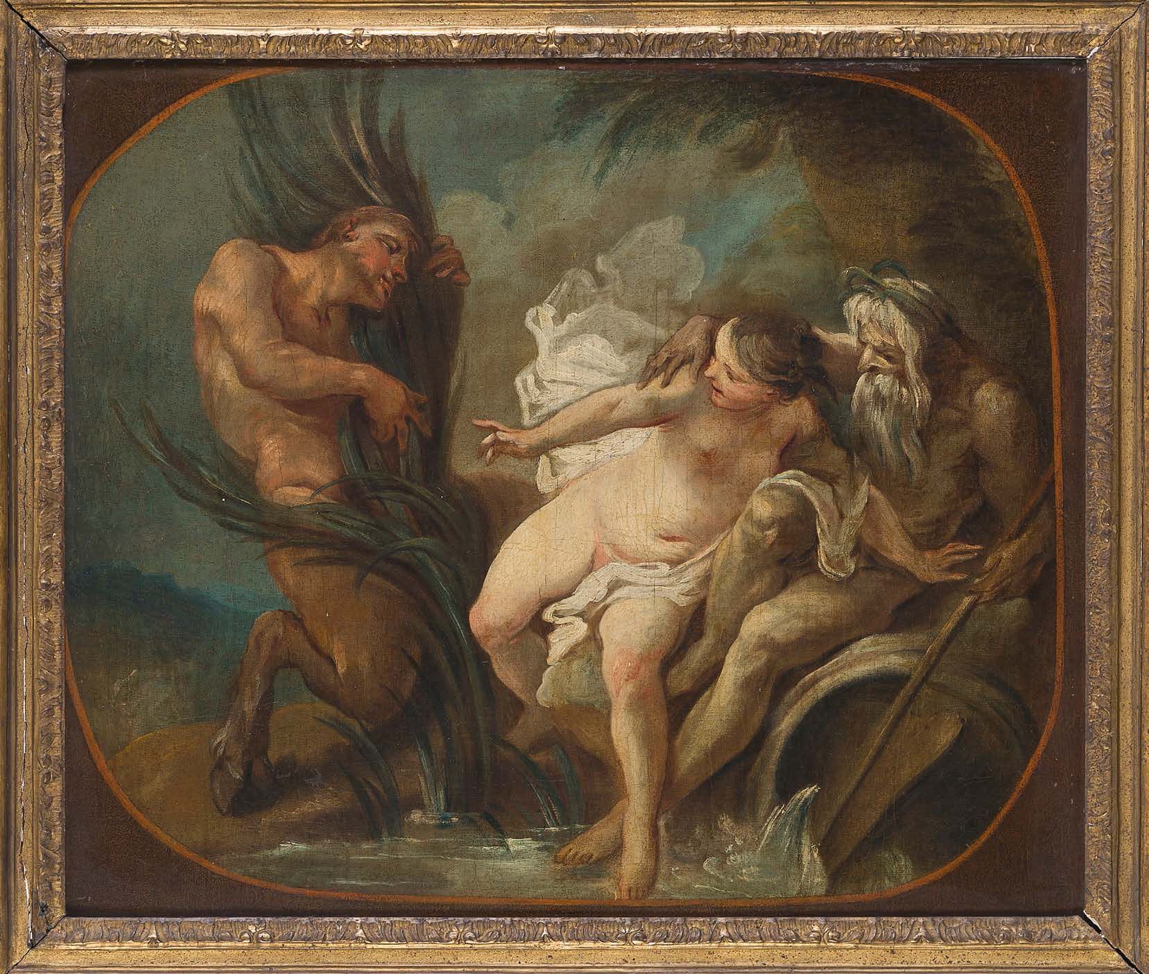 Carle van LOO (Nice 1705 - 1765) Pan y Syrinx
Lienzo 50 x 61 cm
Nota:
En el catá&hellip;