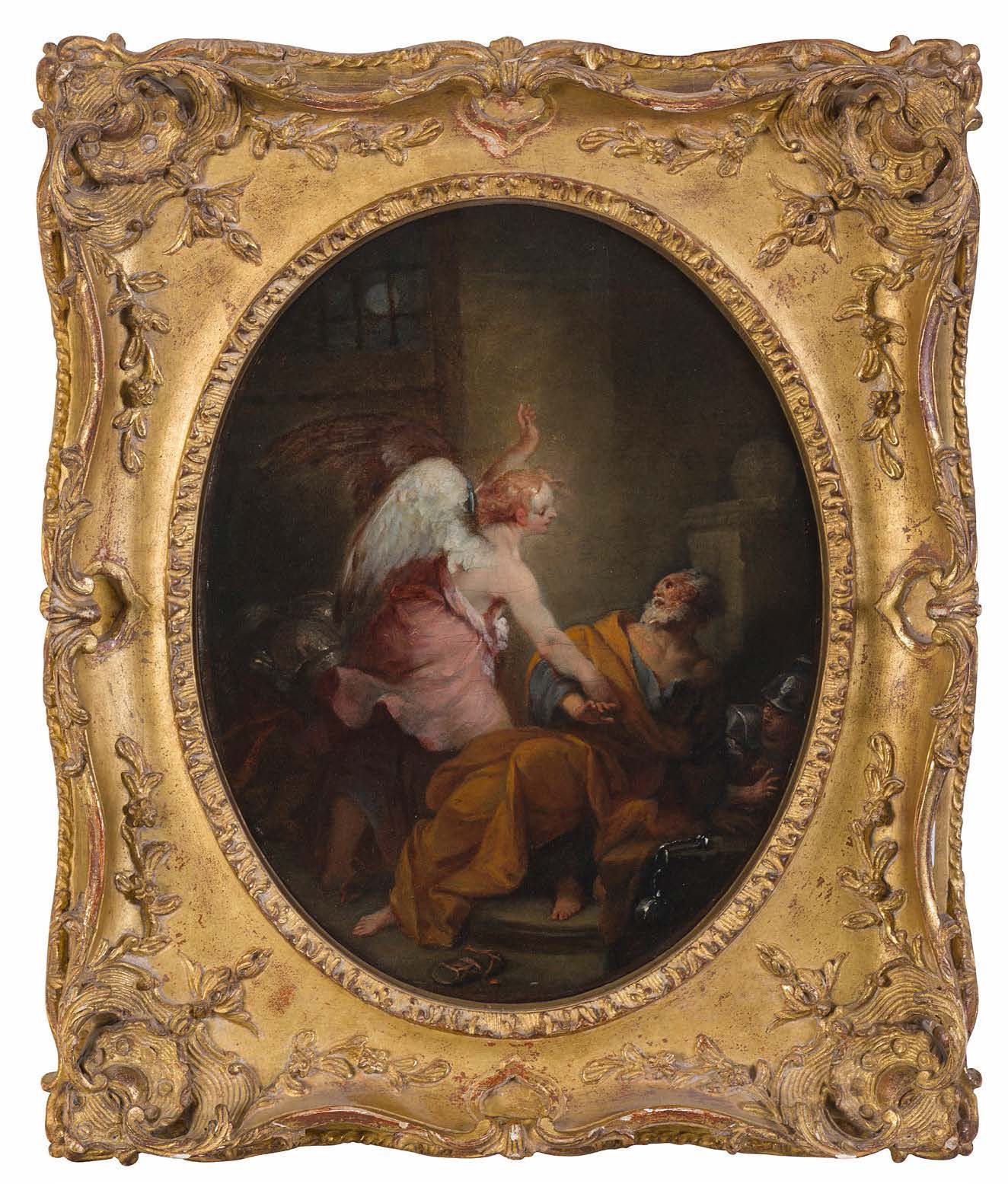 Attribué à Nicolas VLEUGHELS (1688 - 1737) Die Befreiung von Sankt Peter
Ovale L&hellip;