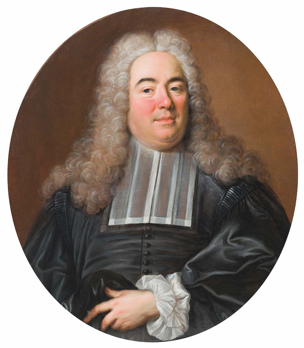 Jean François DELYEN (Gand 1684 - Paris 1761) 巴伦坦总统肖像
椭圆形画布 74 x 65 cm
无框
出处：
- &hellip;