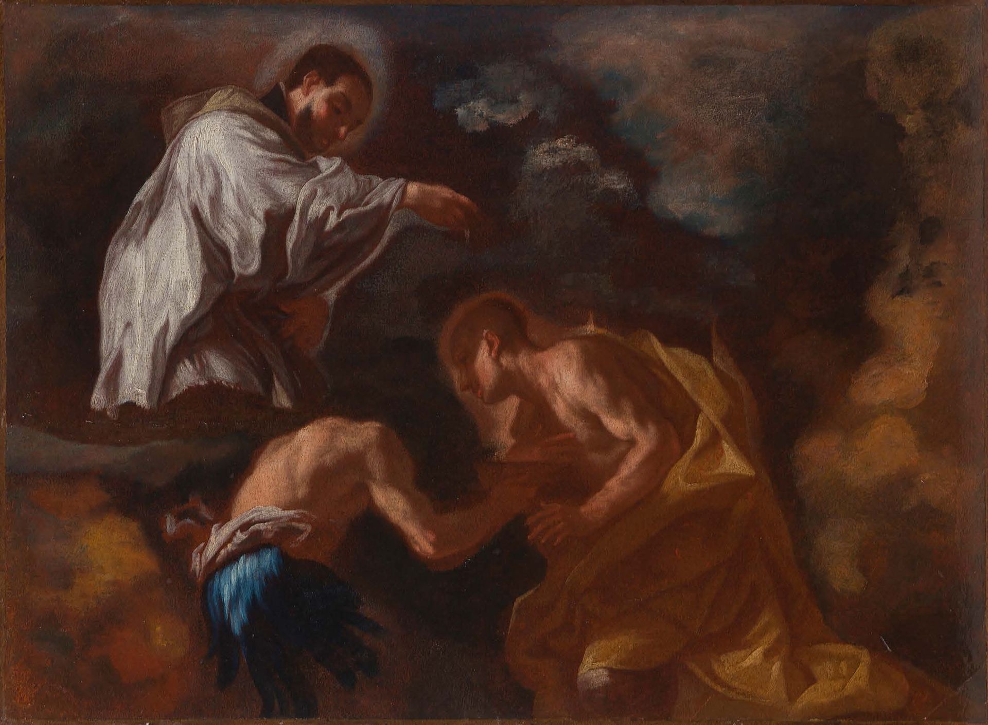 ATTRIBUE A FRANCESCO SOLIMENA (1657 - 1747) Saint François Xavier baptisant les &hellip;