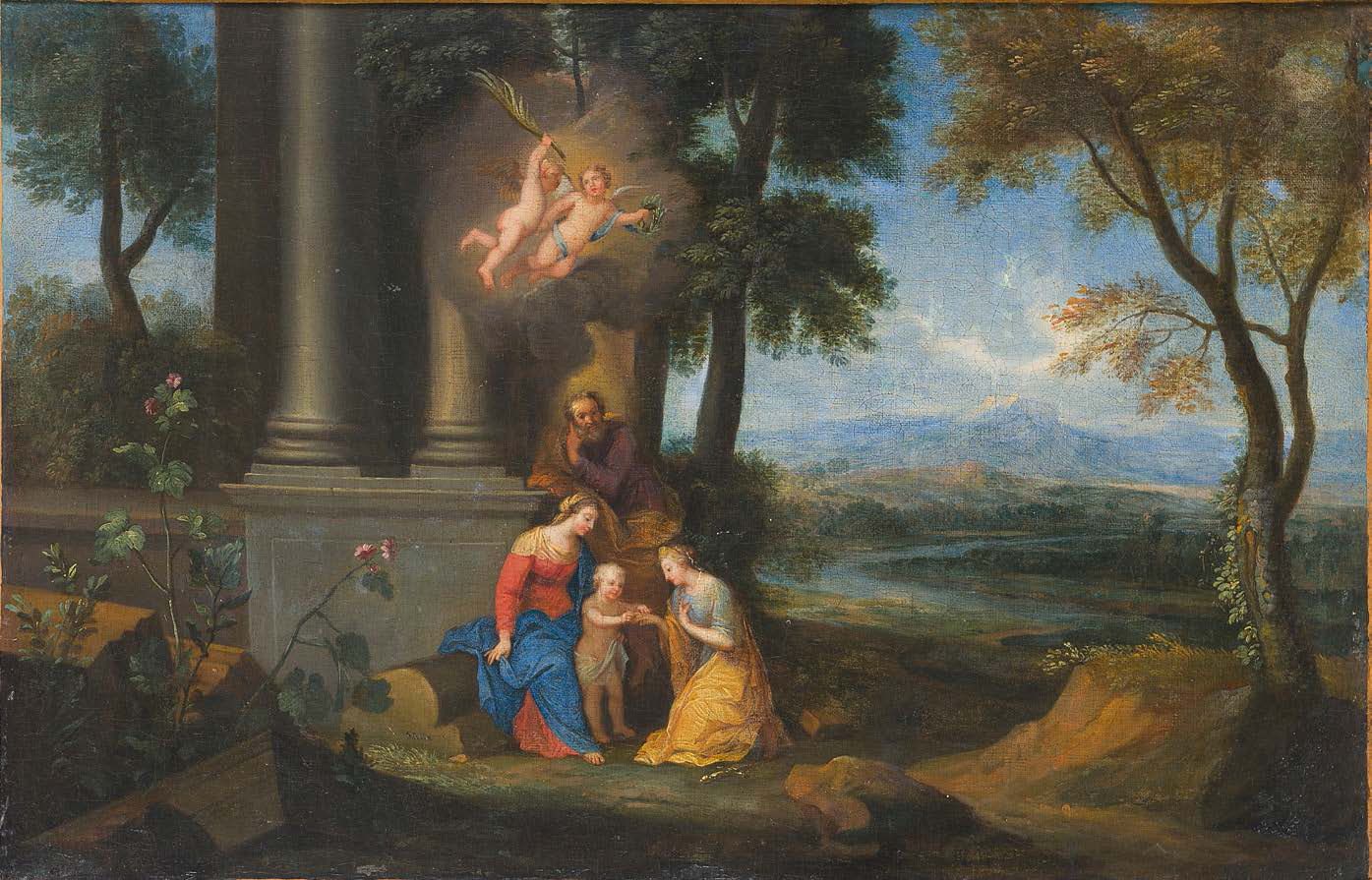 Antoine BOUZONNET STELLA (Lyon 1637 - Paris 1682) Il matrimonio mistico di Santa&hellip;