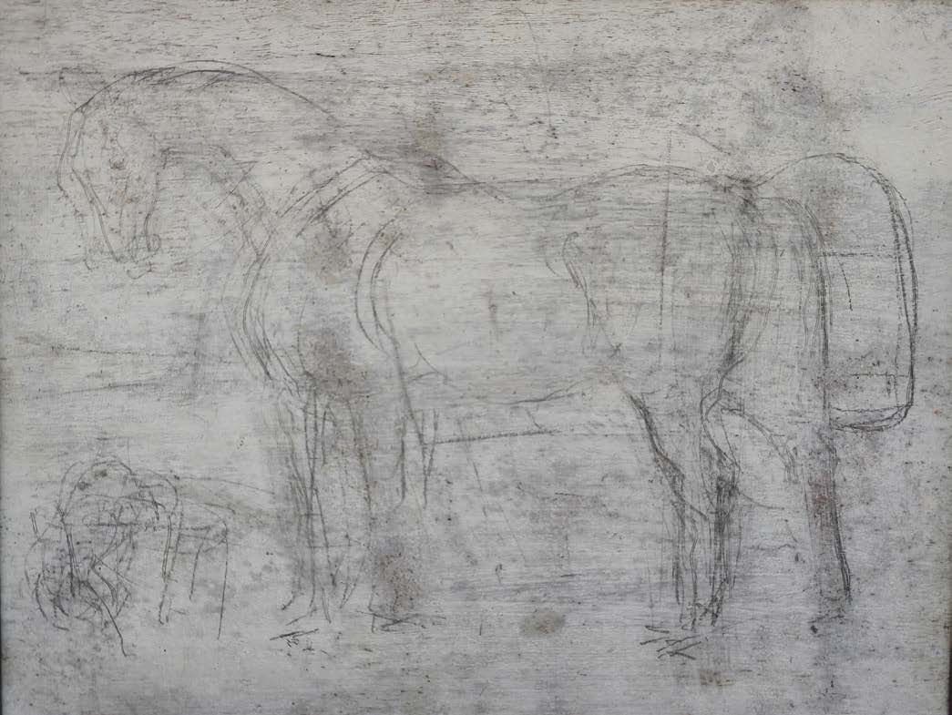 René Pierre PRINCETEAU (Libourne 1843 - Fronsac 1914) Study of a horse
Black pen&hellip;