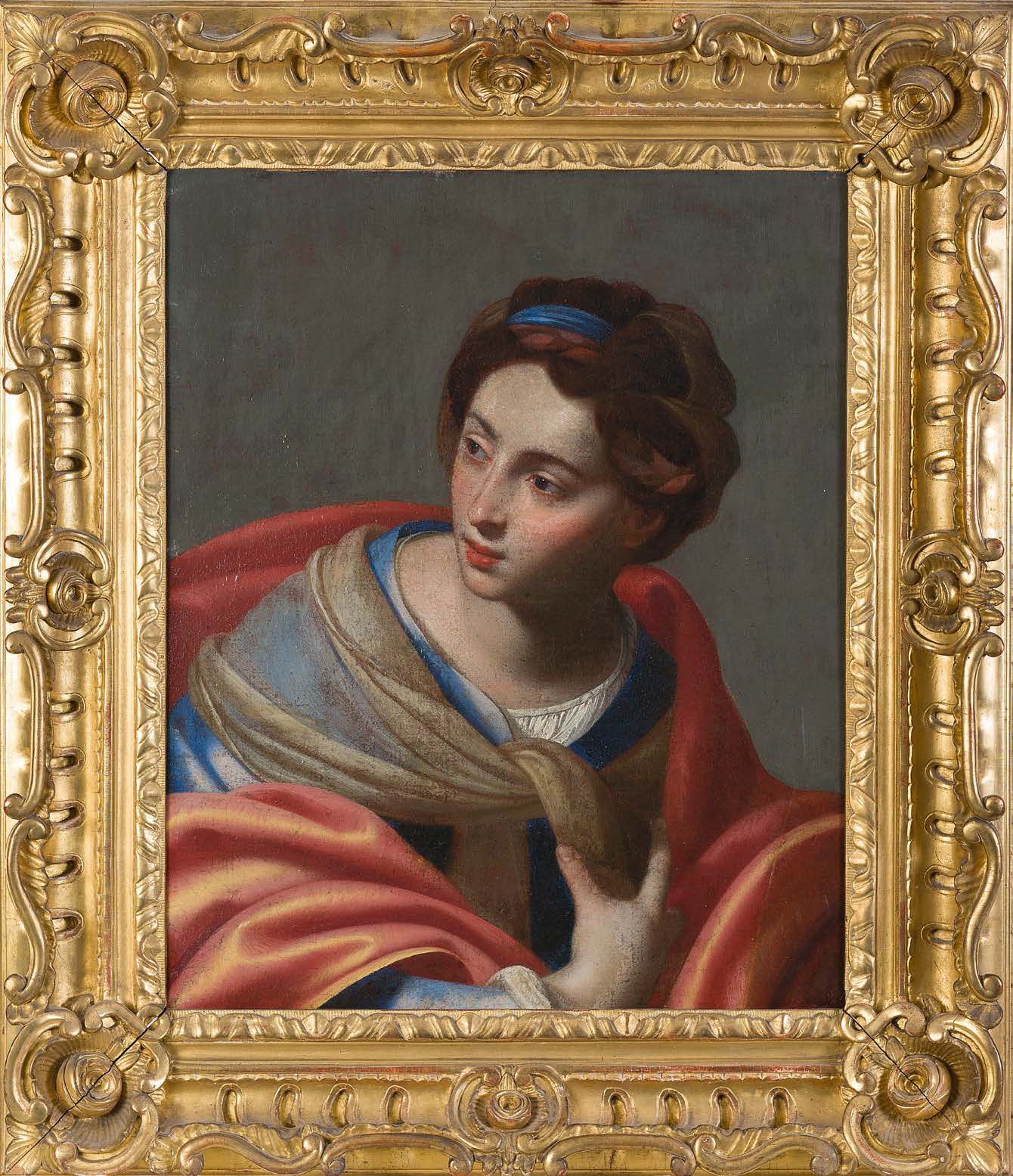 Attribué à Pacecco DE ROSA (1607 - 1654) Figure de femme
Toile 61 x 50 cm
(Usure&hellip;