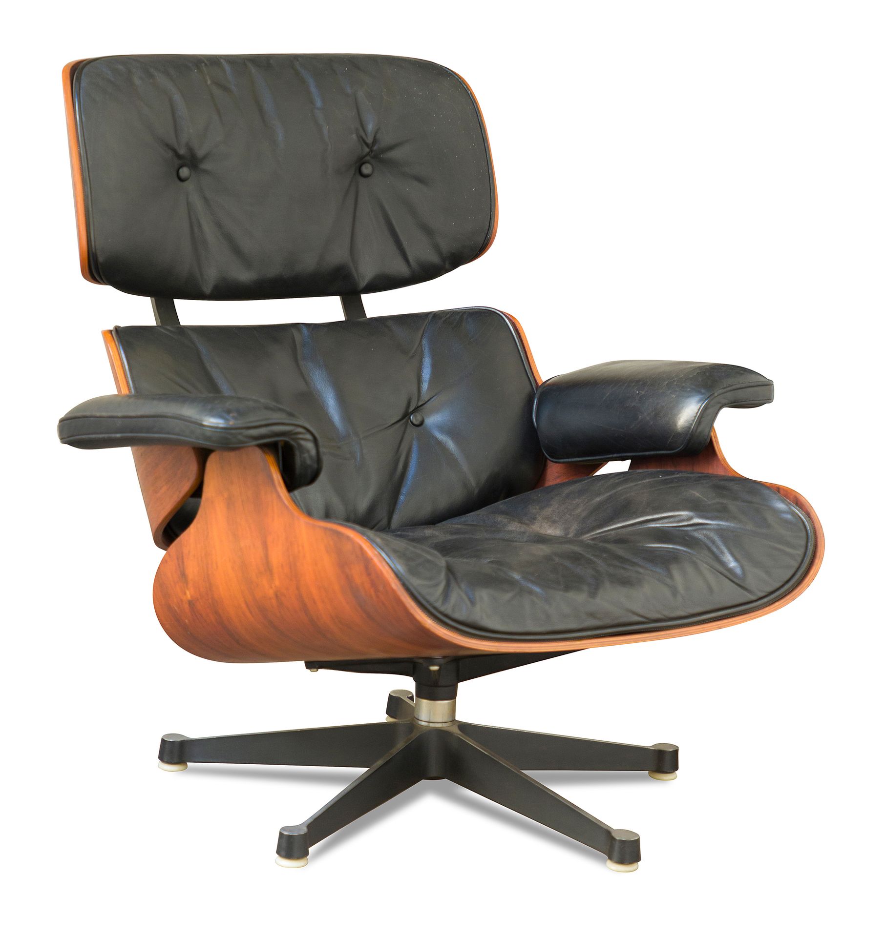 Charles et Ray EAMES (XXe siècle) Poltrona o Lounge chair
Early edition
Pelle e &hellip;