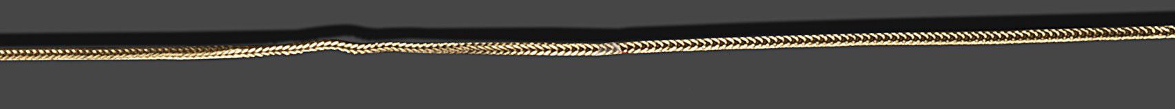 Null 18K(750)黄金项链，柱状链接。
长度 : 56 cm
毛重 : 4,58 g