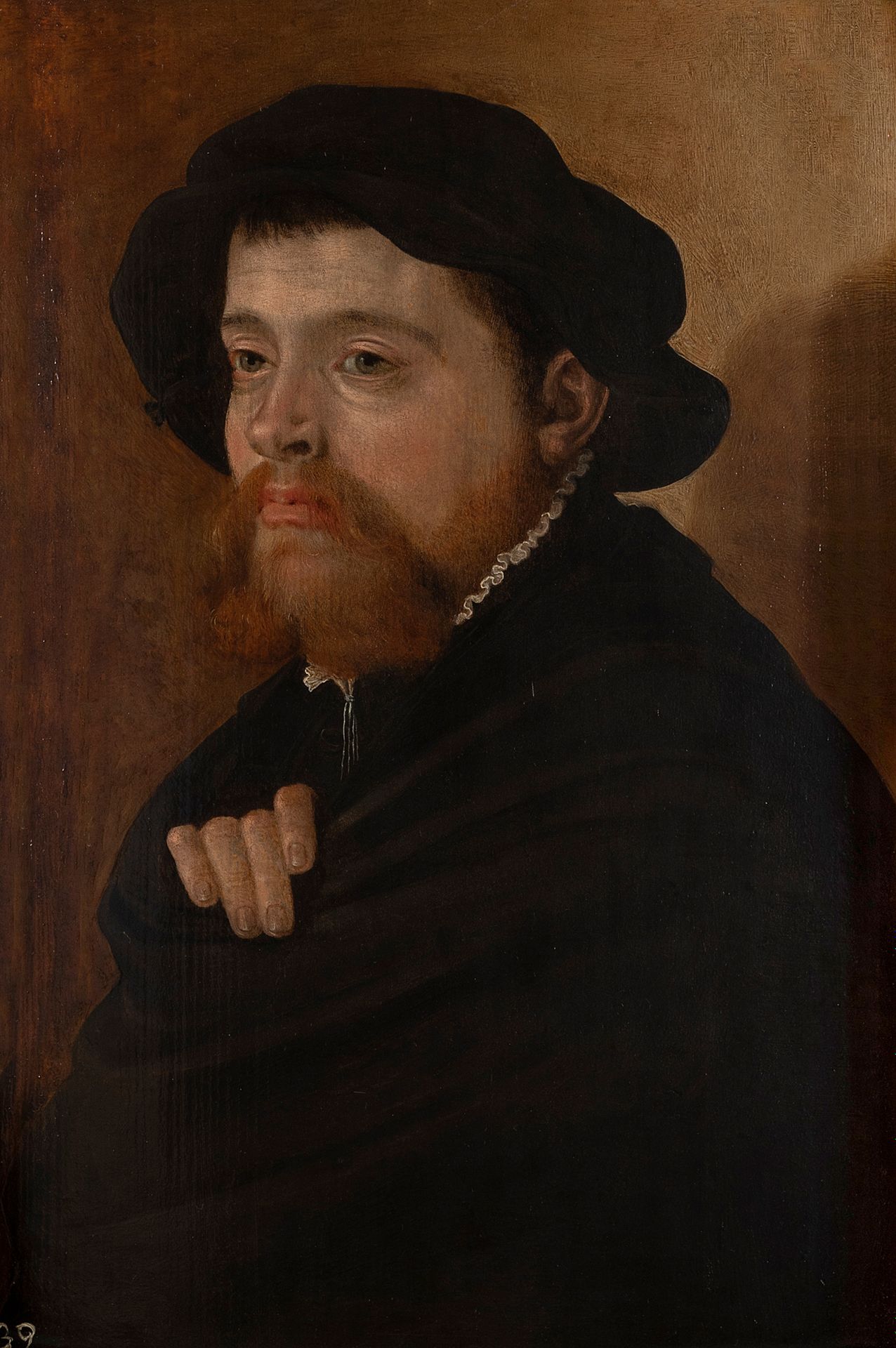 École allemande, entourage de Bruyn, vers 1560 Portrait of a man with a beret 

&hellip;