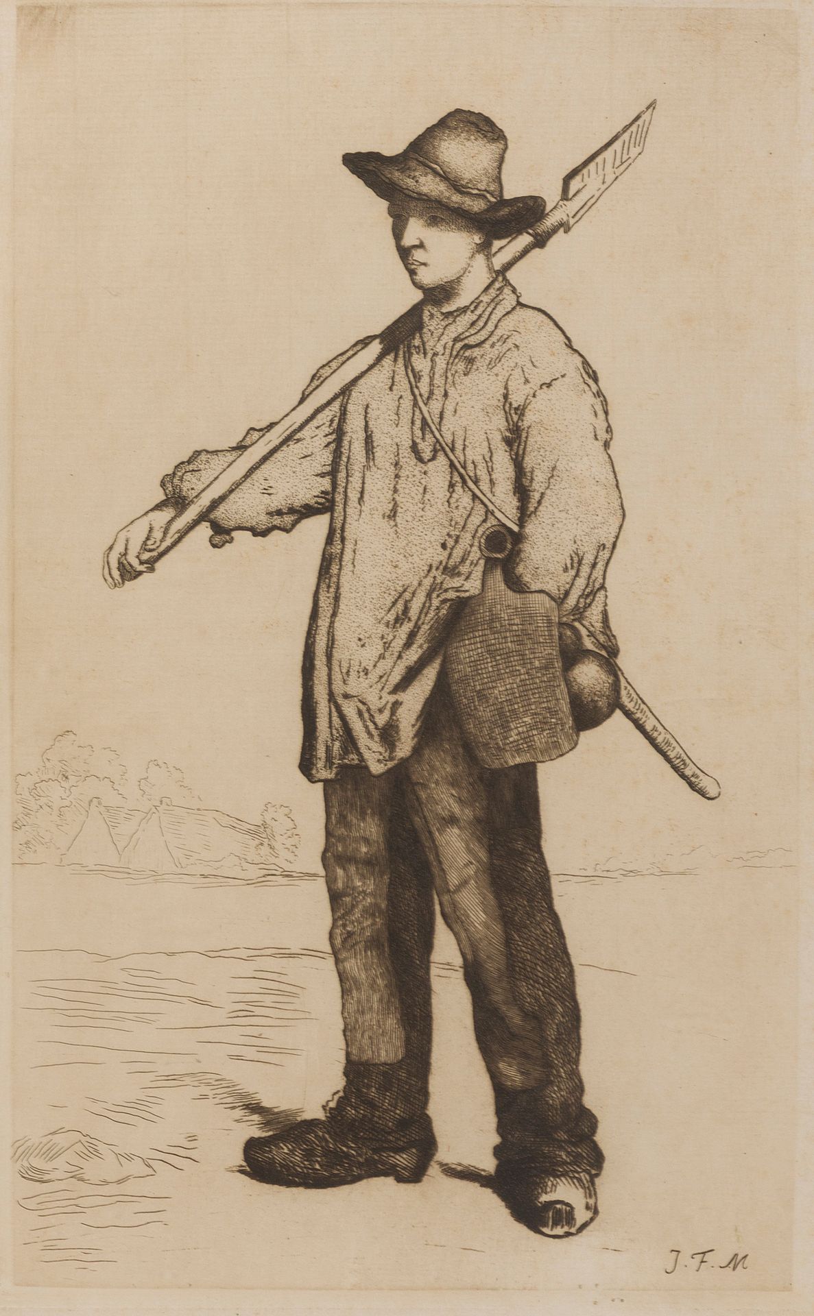 Null Dopo Jean-François MILLET (1814-1875)

Lavoratore della terra

Incisione