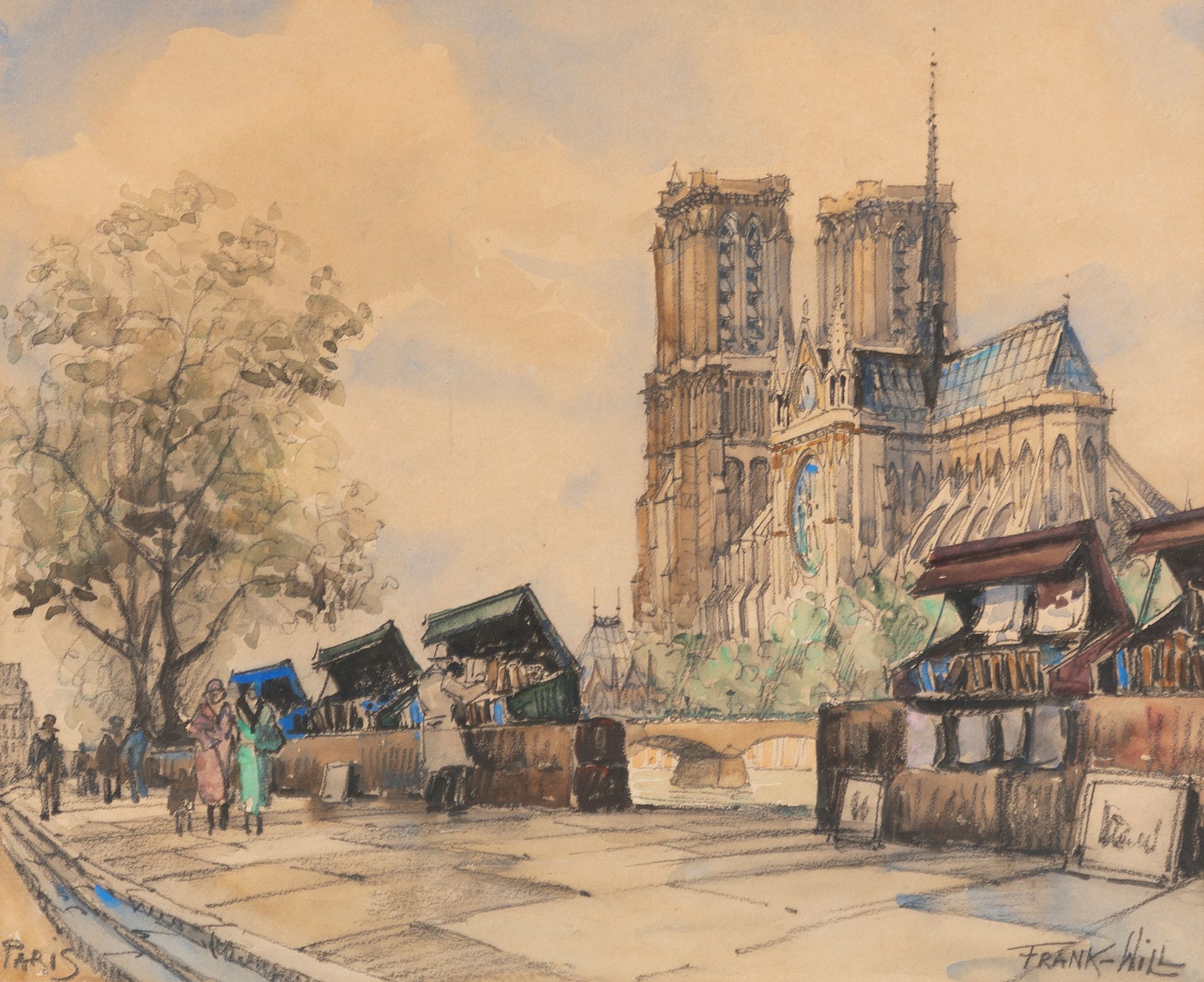 Null Frank WILL (1900-1951)

The chevet of Notre-Dame

Watercolor on paper

Sign&hellip;