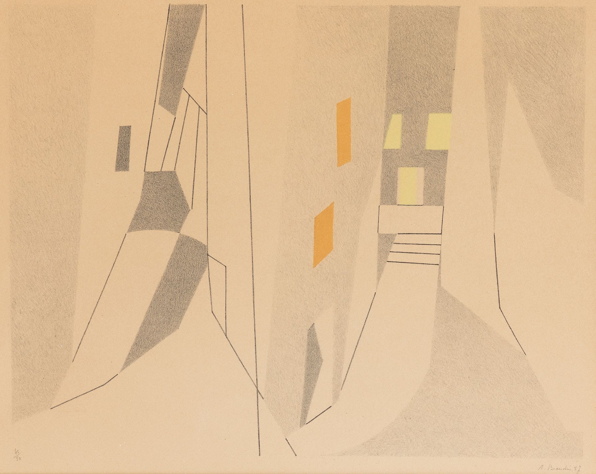 Null André BEAUDIN (1895-1979)

Composition abstraite 

Lithographie

Signé et d&hellip;