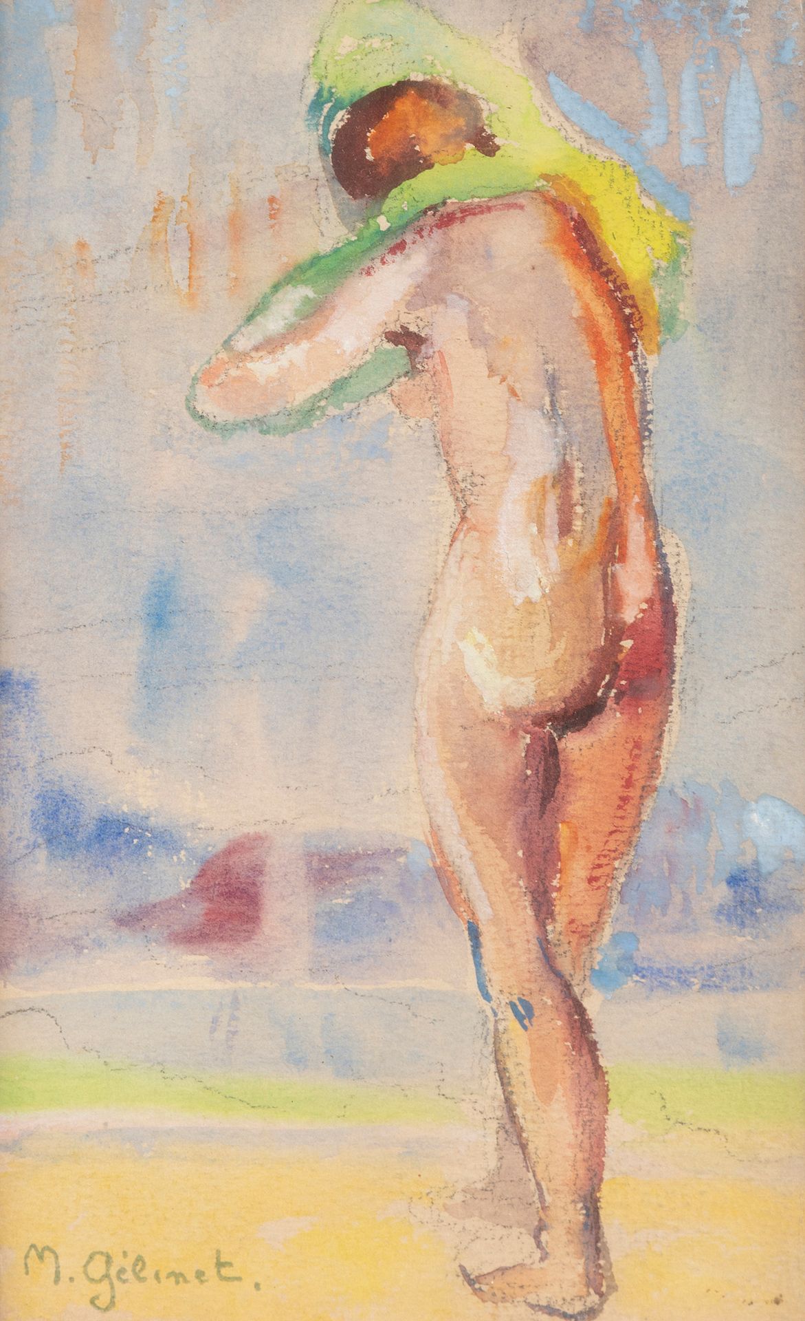 Null 马塞尔-格利内(1895-1984)

沐浴者

纸上水粉画

左下方有签名

19 x 11.5 cm 正在观看
