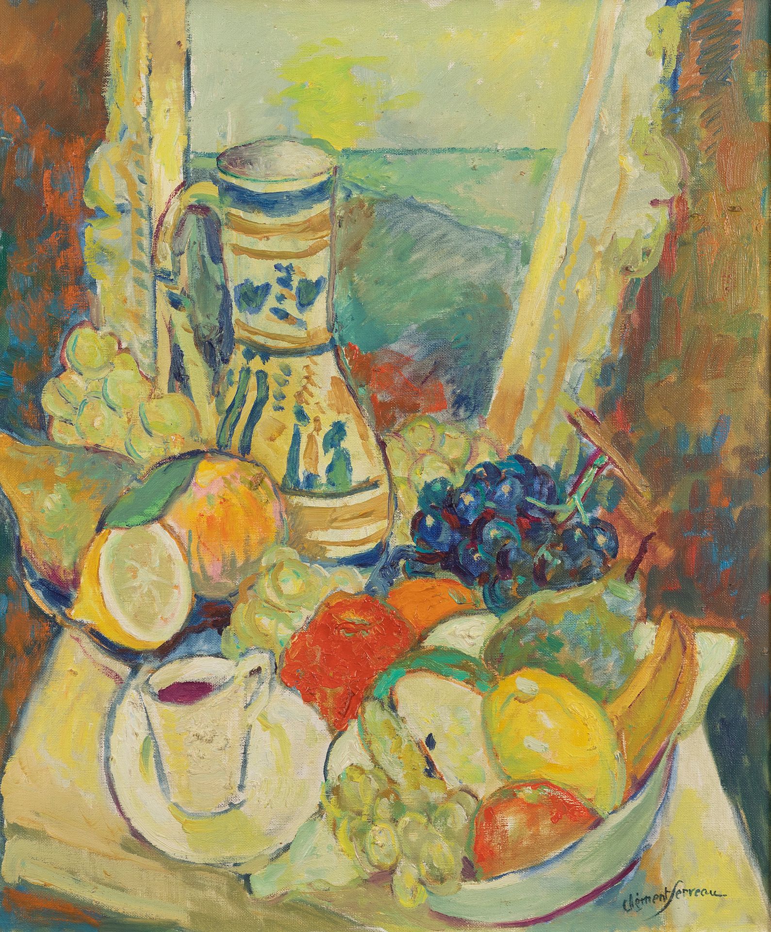 Null 克雷芒-塞尔维奥 (1886-1972)

静物与投手

布面油画

右下方有签名

55 x 46 厘米