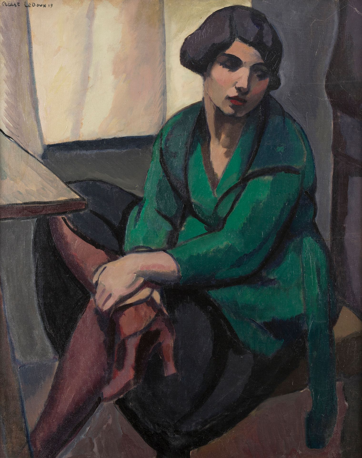 Null Charles PICART LE DOUX (1881-1959)
Portrait de Marcelle PICART LE DOUX, 191&hellip;