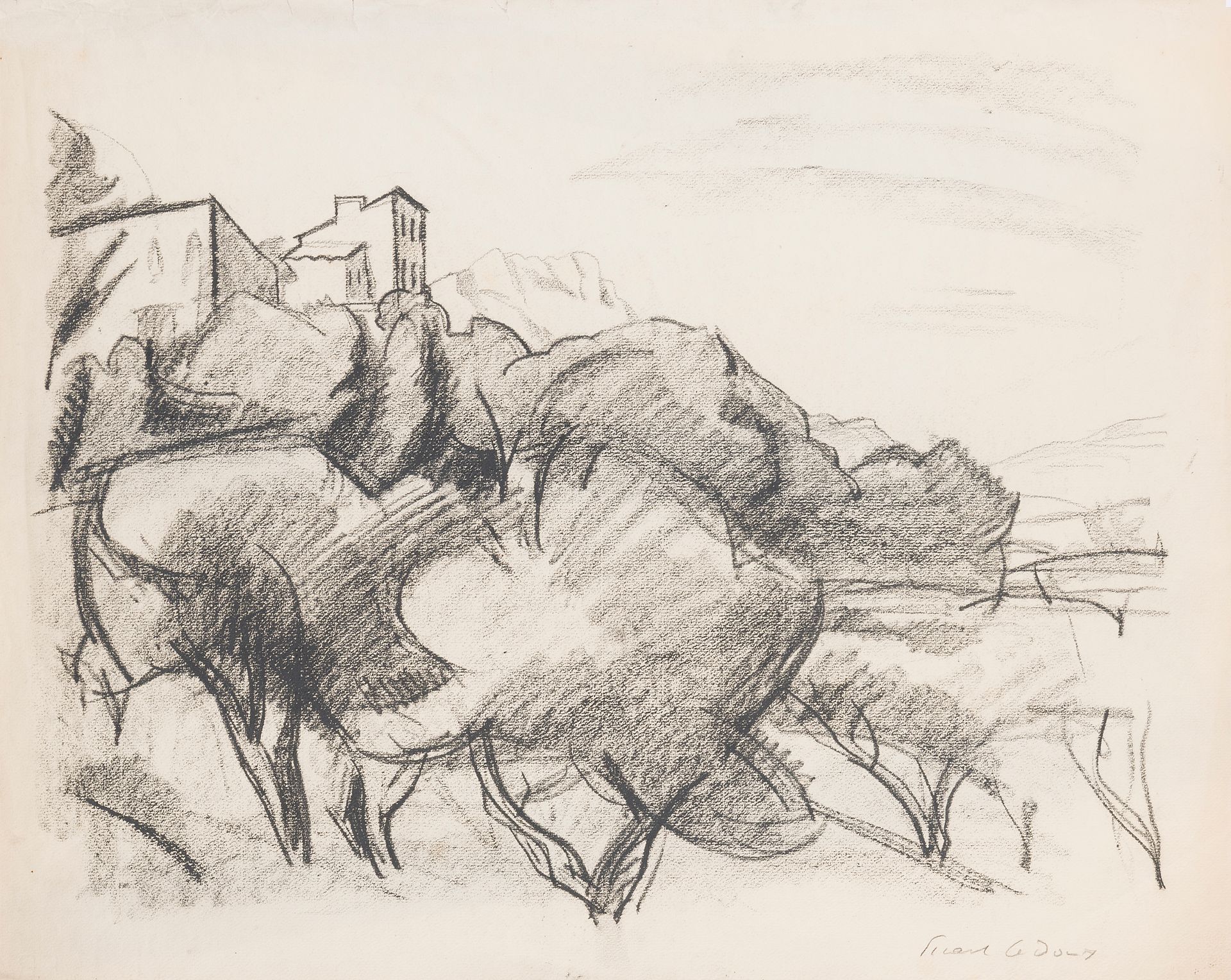 Null Charles PICART LE DOUX (1881-1959)
Black Castle of Cézanne, 1936
Charcoal
S&hellip;