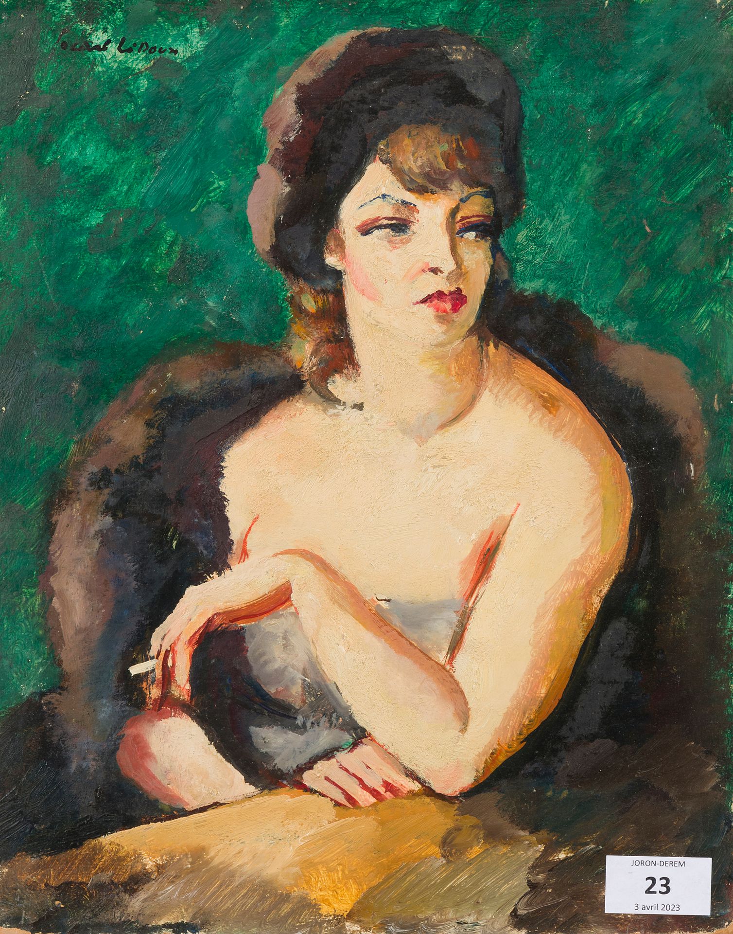 Null 查尔斯-皮卡特-勒杜 (1881-1959)
- 静物
- 抽烟的女人
- Marcelle, 1938年
三幅油彩画板和Isorel
已签名
35 &hellip;