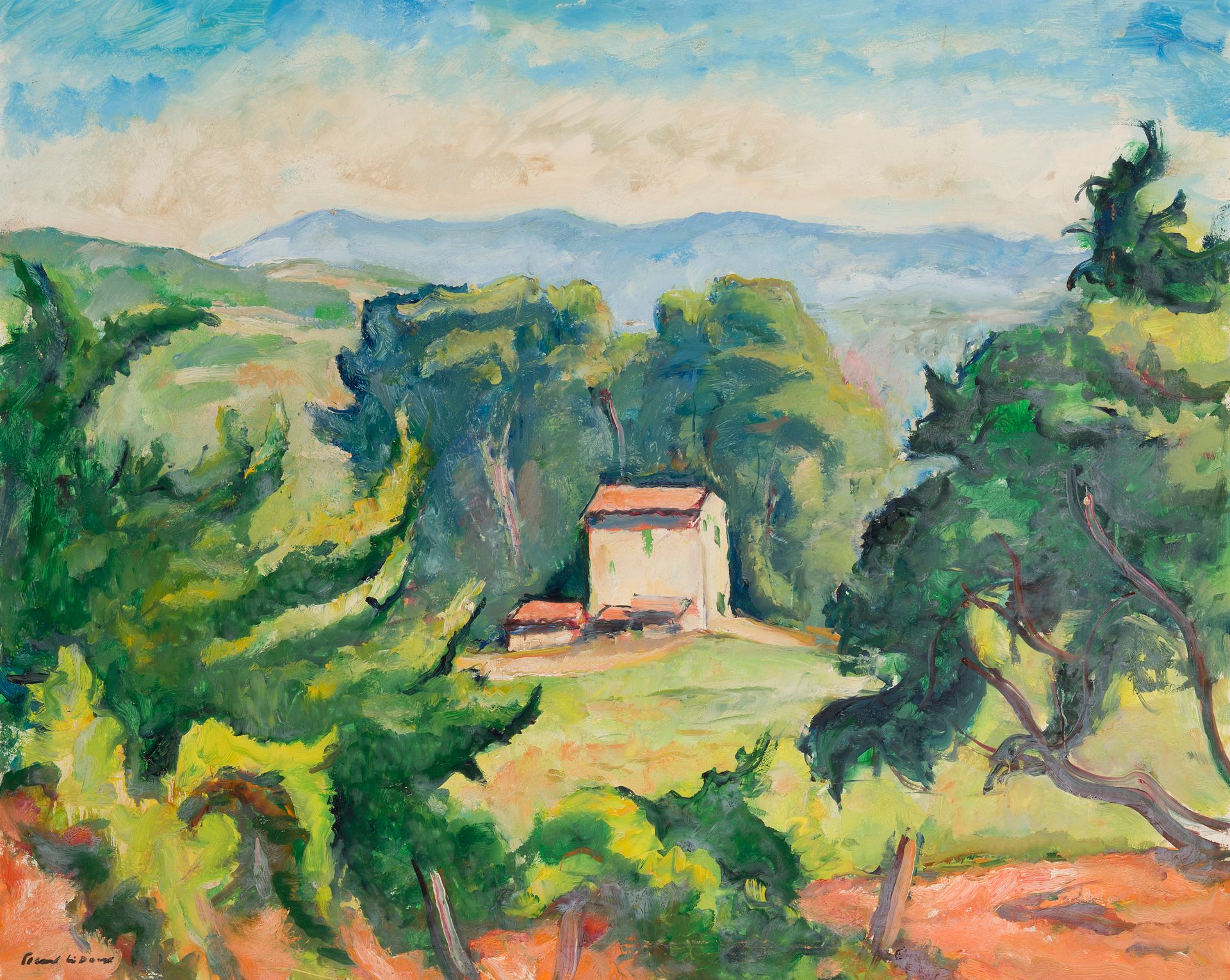 Null 夏尔-皮卡特-勒杜(1881-1959)
科蒂纳克，1959年
左下角有签名的伊索莱尔上的油画
65 x 81 cm