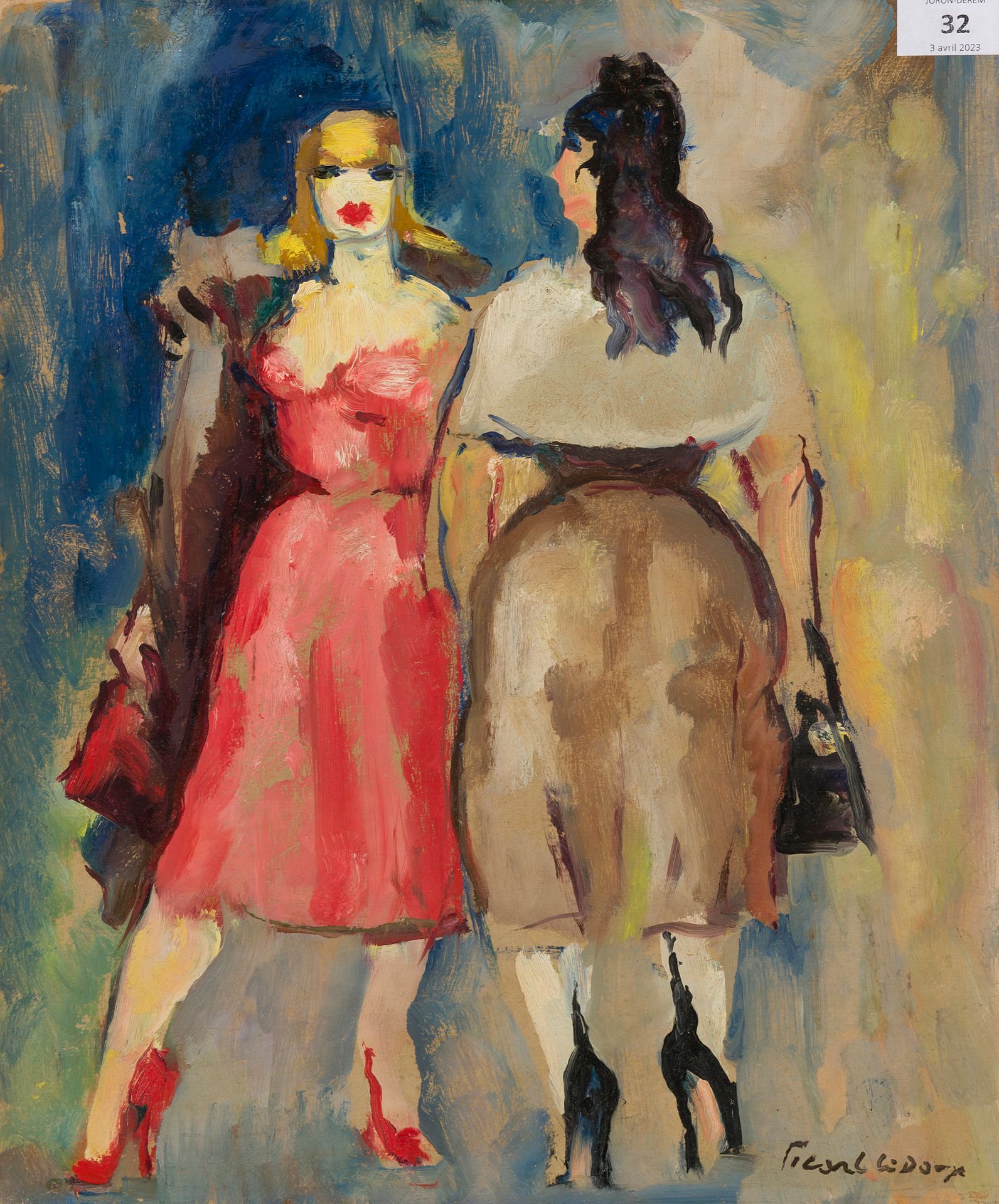 Null 查尔斯-皮卡特-勒杜 (1881-1959)
女孩，1947年
右下角有签名的板上油画
41 x 33 cm