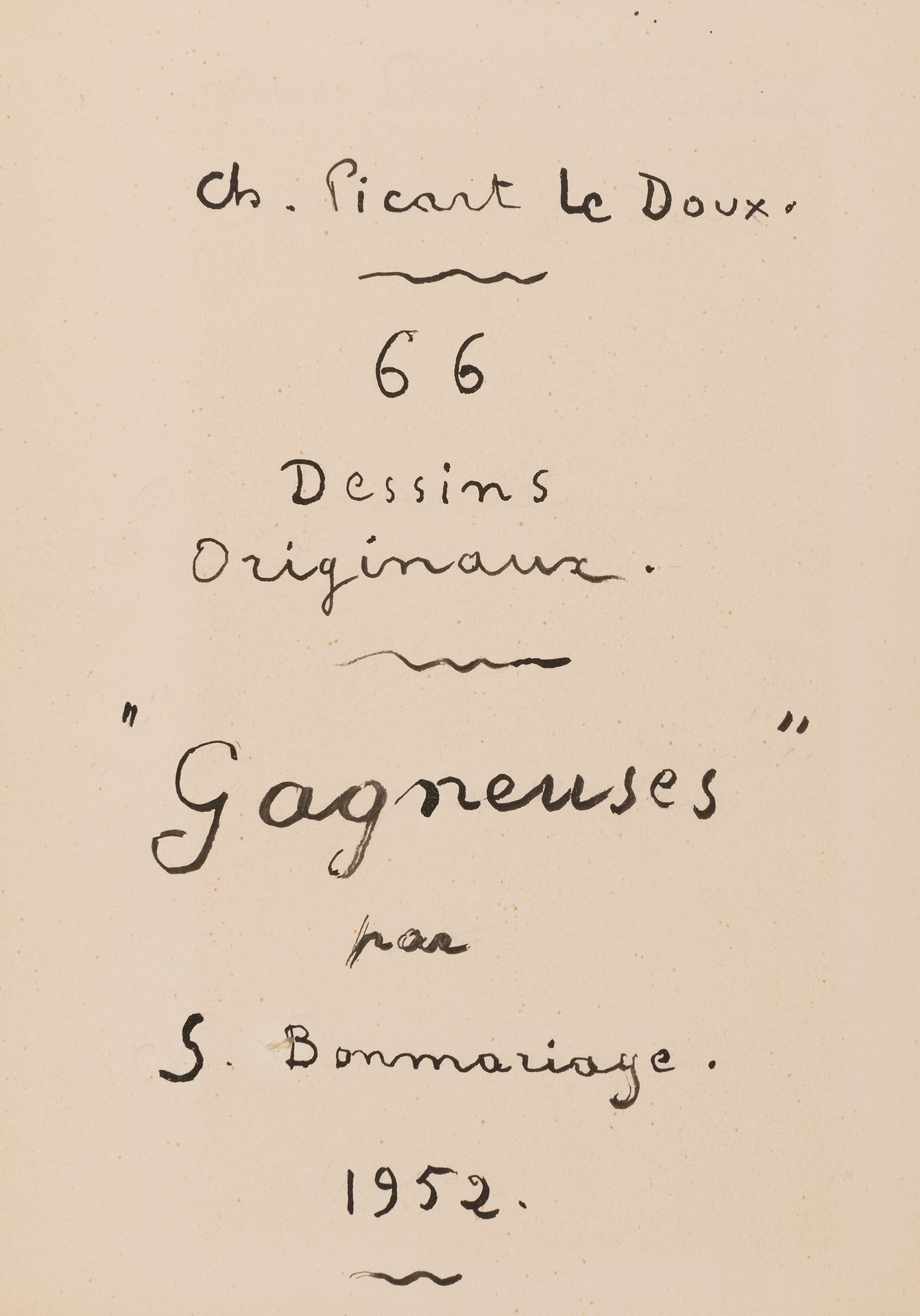 Null Charles PICART LE DOUX (1881-1959) - Sylvain BONMARIAGE (1887-1966)
66幅原画。S&hellip;