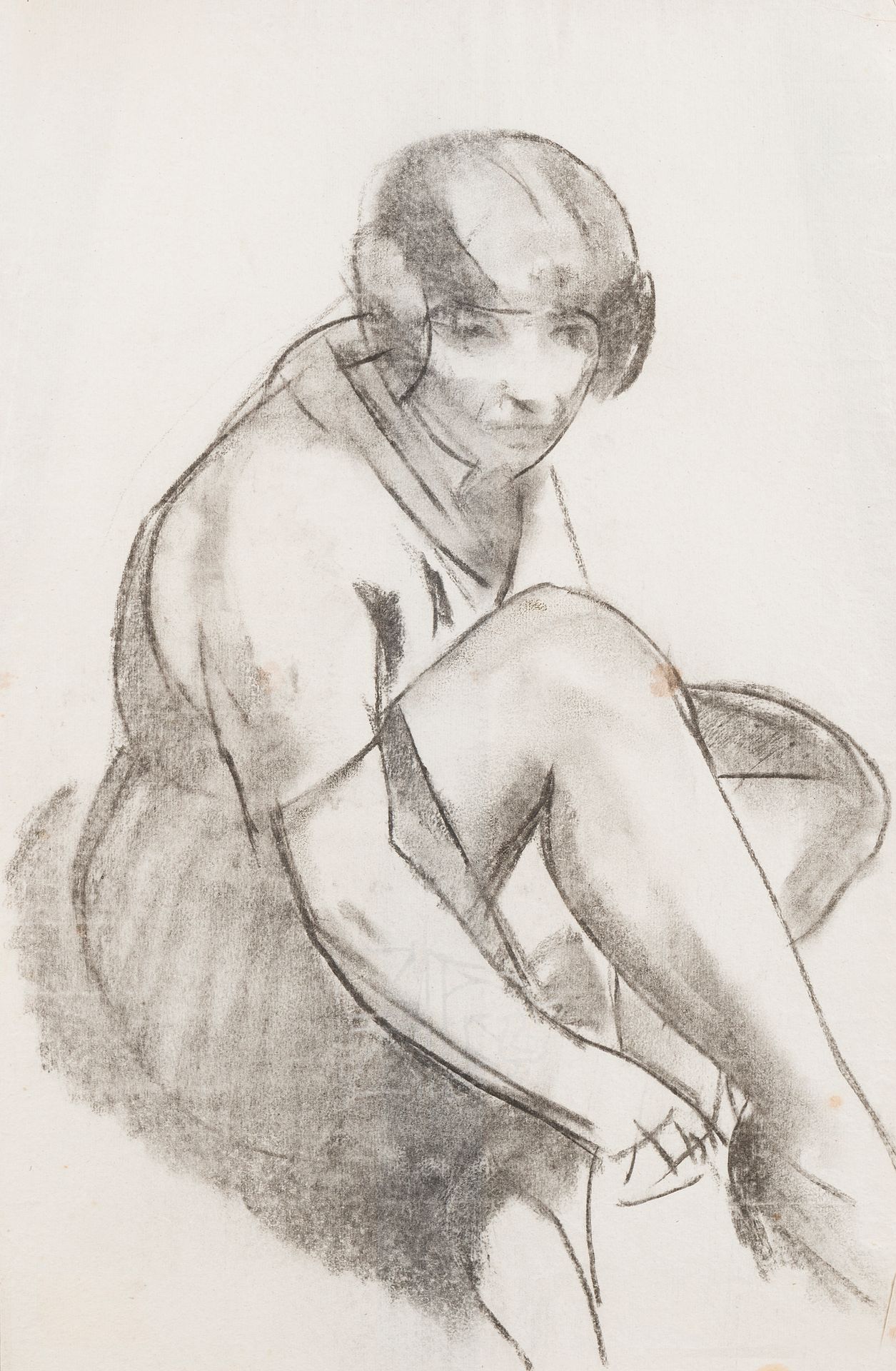 Null Charles PICART LE DOUX (1881-1959)
Femme assise, 1924
Fusain
50 x 33 cm